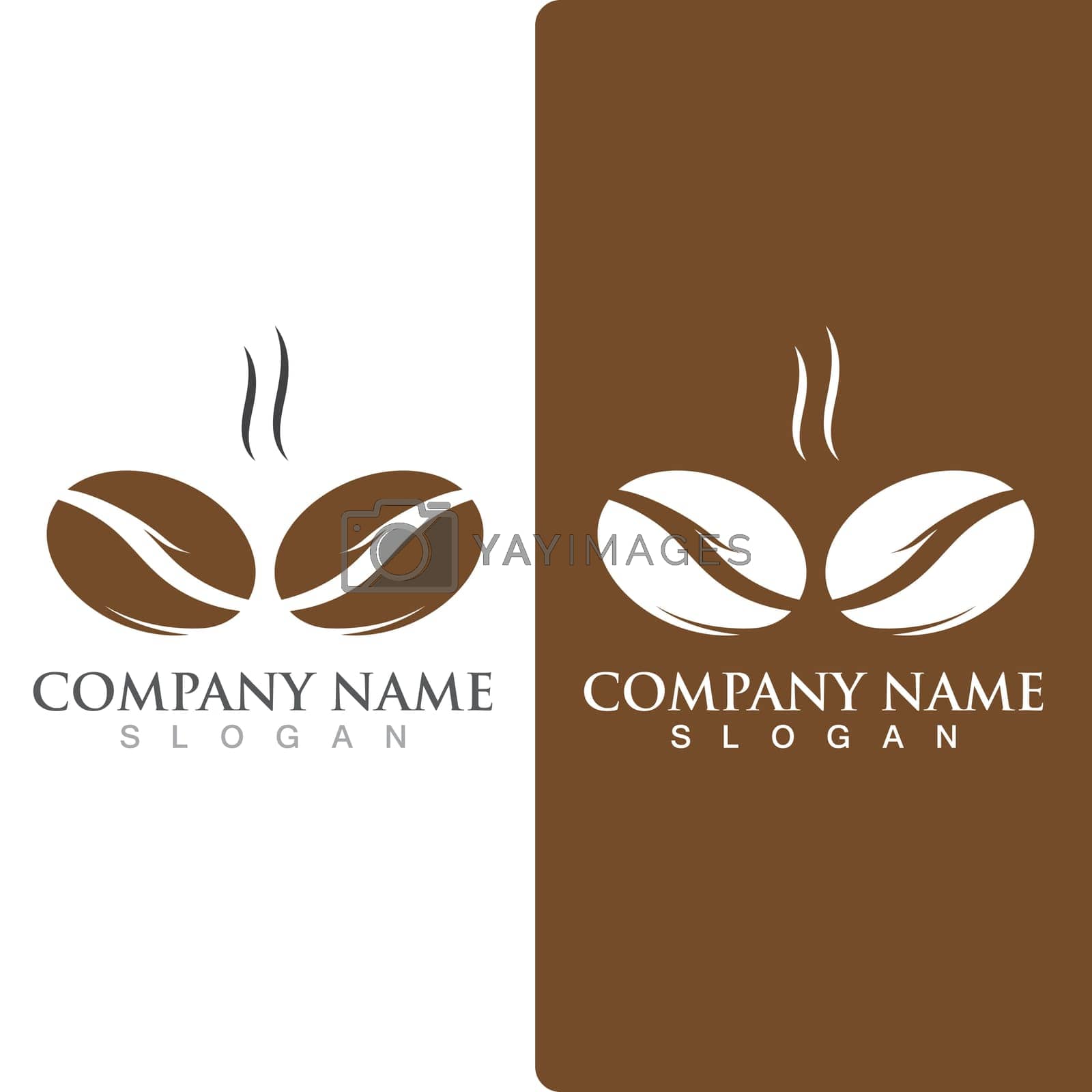 Royalty free image of coffee bean icon vector by Mrsongrphc