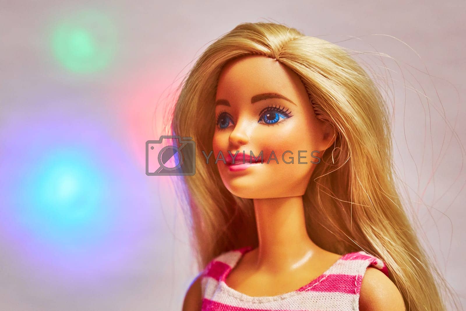 Royalty free image of Barbie doll head close-up by DAndreev