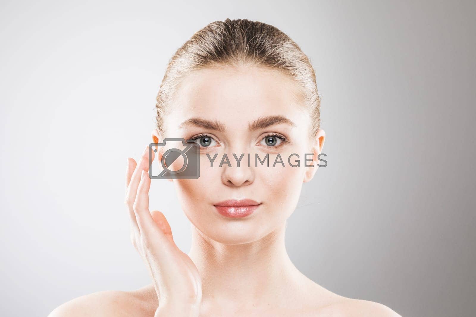 Royalty free image of Beauty woman face portrait by Yellowj