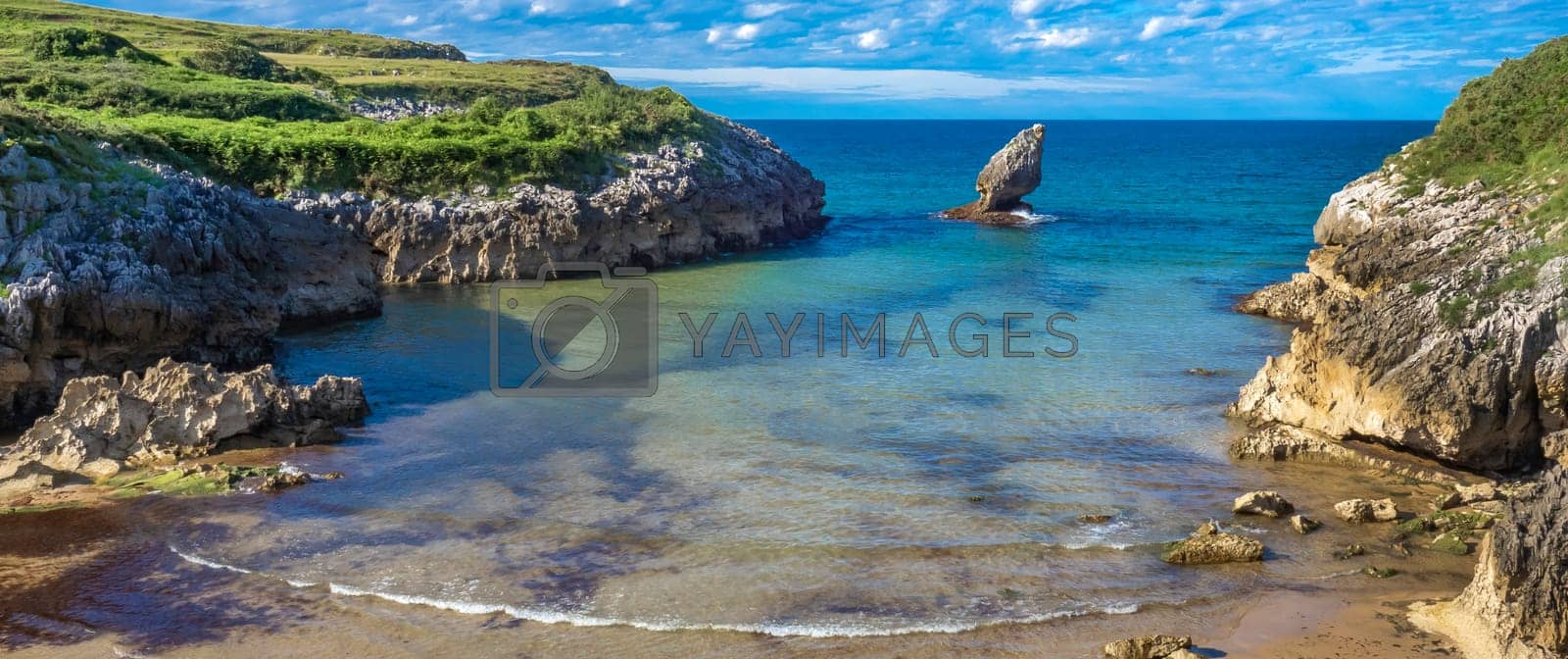 Royalty free image of Beach of Buelna, Buelna, Asturias, Spain by alcaproac