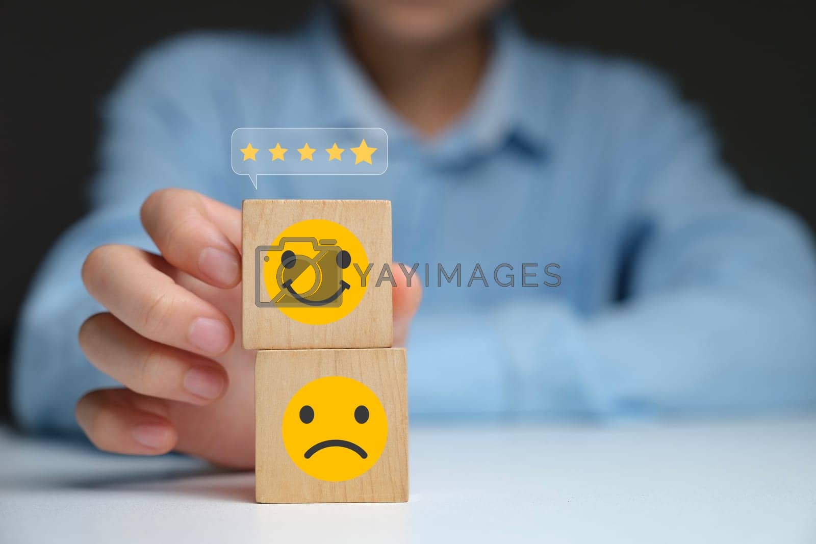 Royalty free image of Customer service rating and satisfaction concept. by ijeab