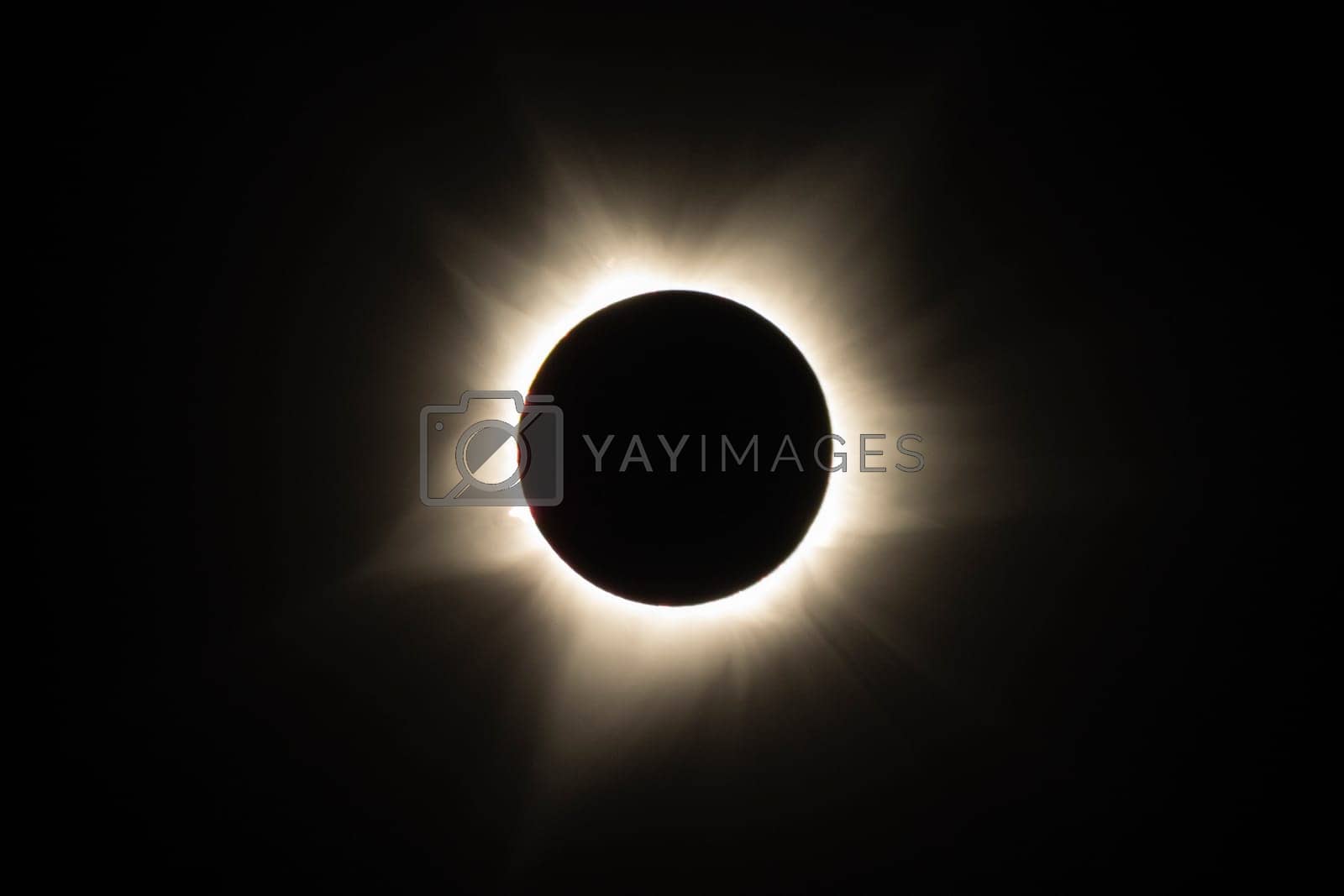Royalty free image of Totality during the 2023 Australian total solar eclipse in Exmouth by StefanMal