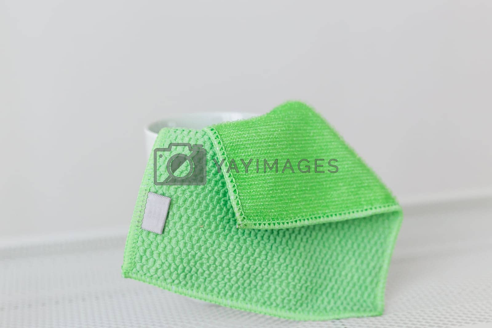 Royalty free image of Stack of cleaning rags - Household chores and housekeeping by Satura86