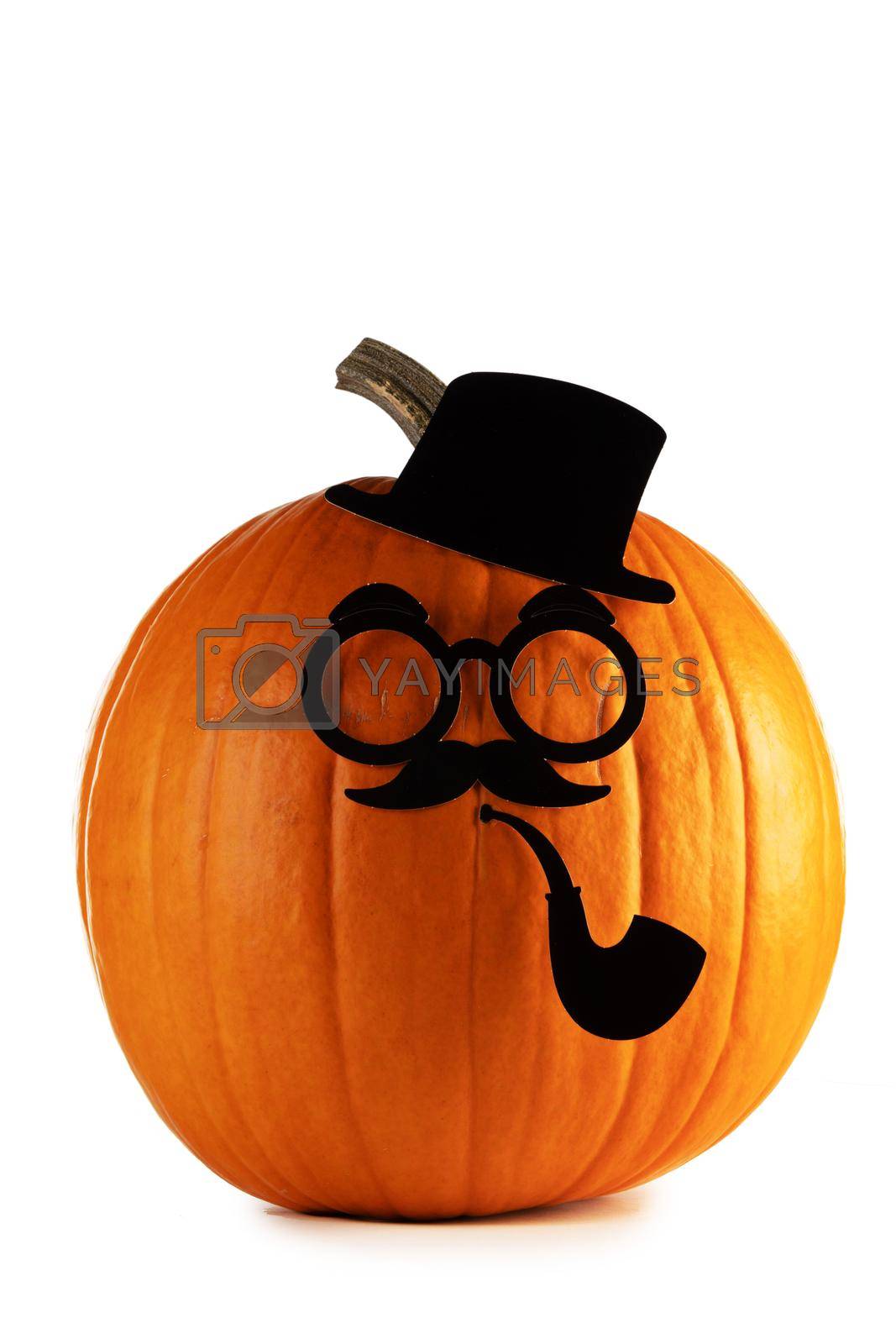 Royalty free image of Pumpkin gentleman on Halloween by Yellowj