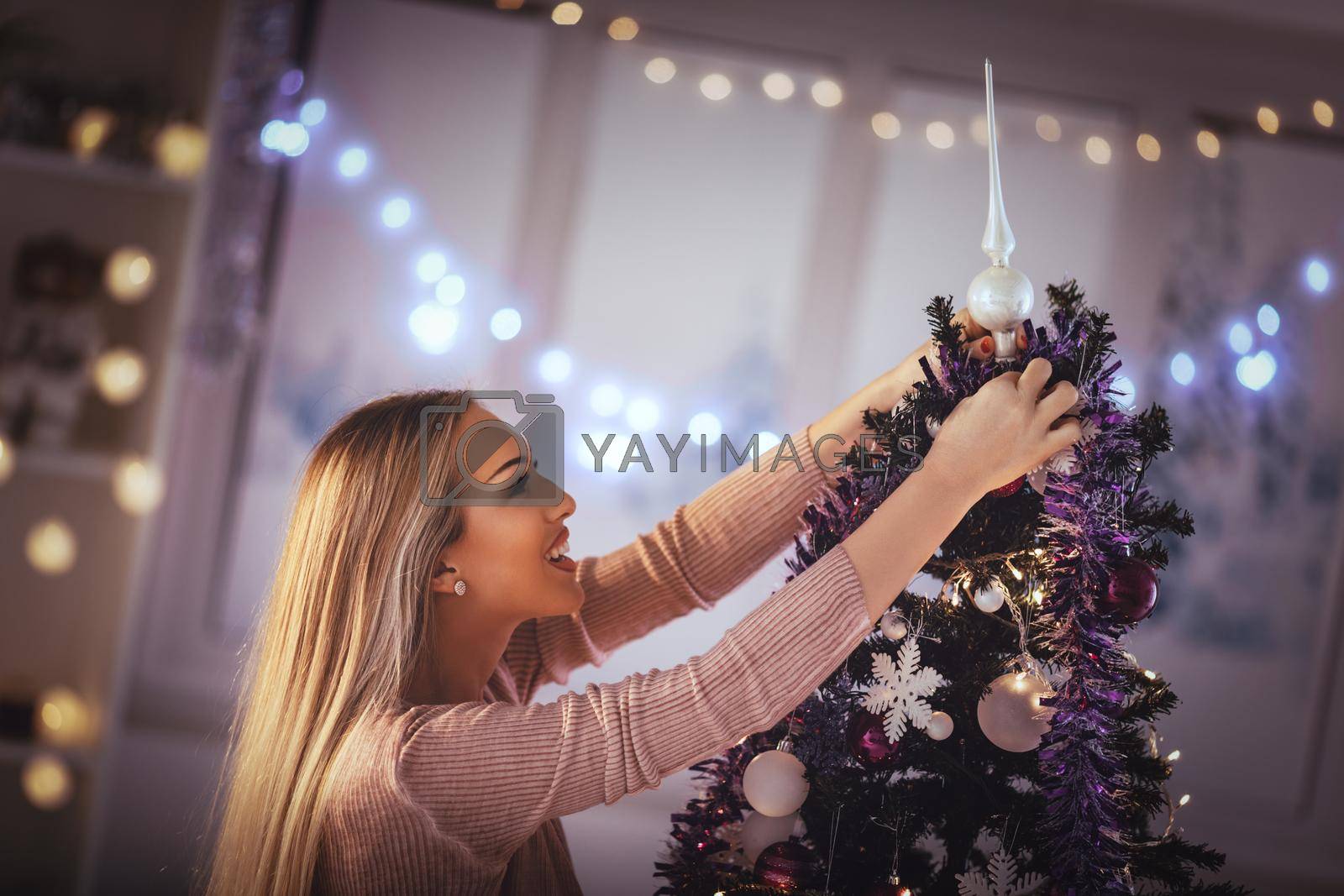 Royalty free image of Christmas Decorating by MilanMarkovic78