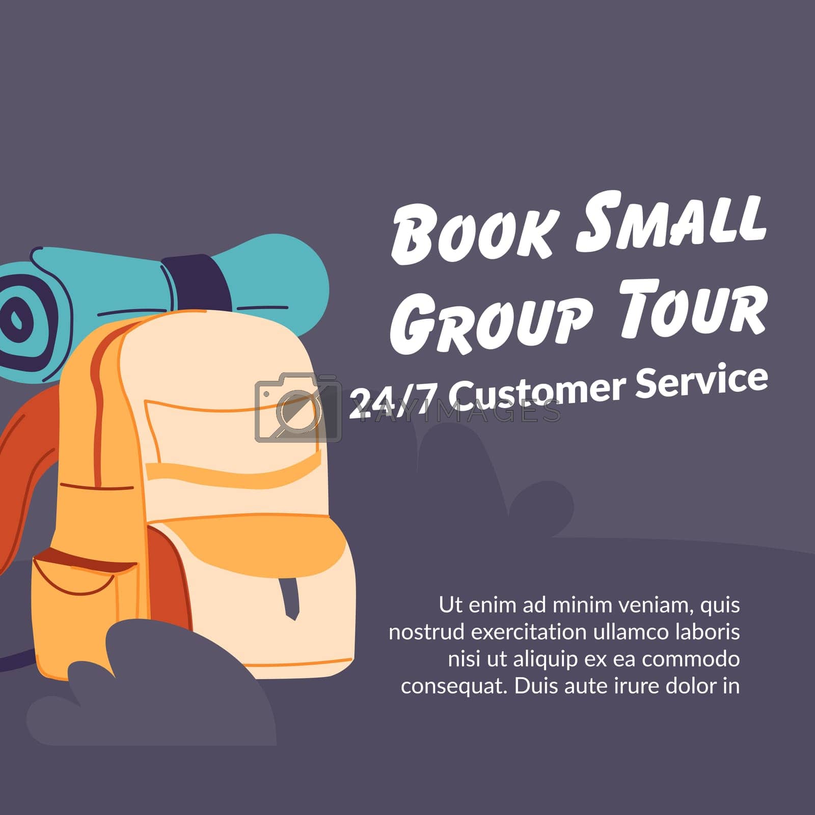 Royalty free image of Book tour for small groups, daily customer service by Sonulkaster