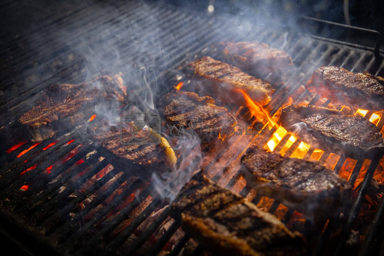 Royalty free image of Sizzling juicy American steak by grafvision