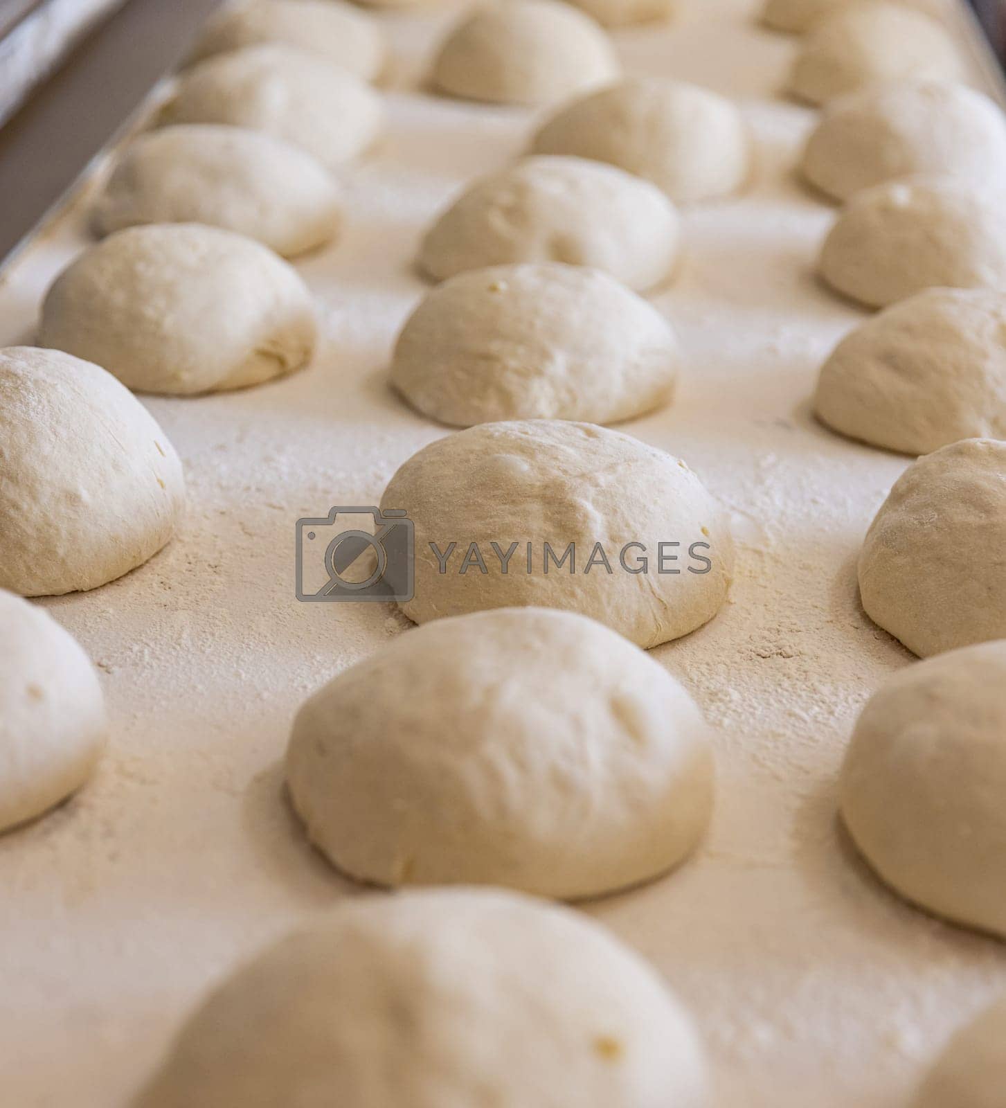 Royalty free image of Raw dough of bread  by grafvision