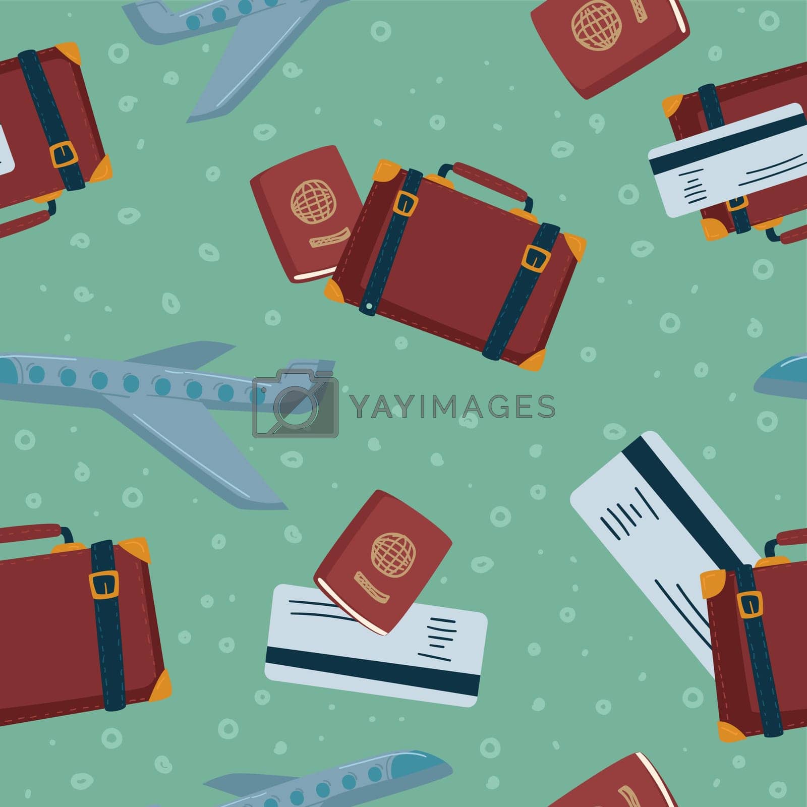 Royalty free image of Going on trip or vacation, passport and ticket by Sonulkaster