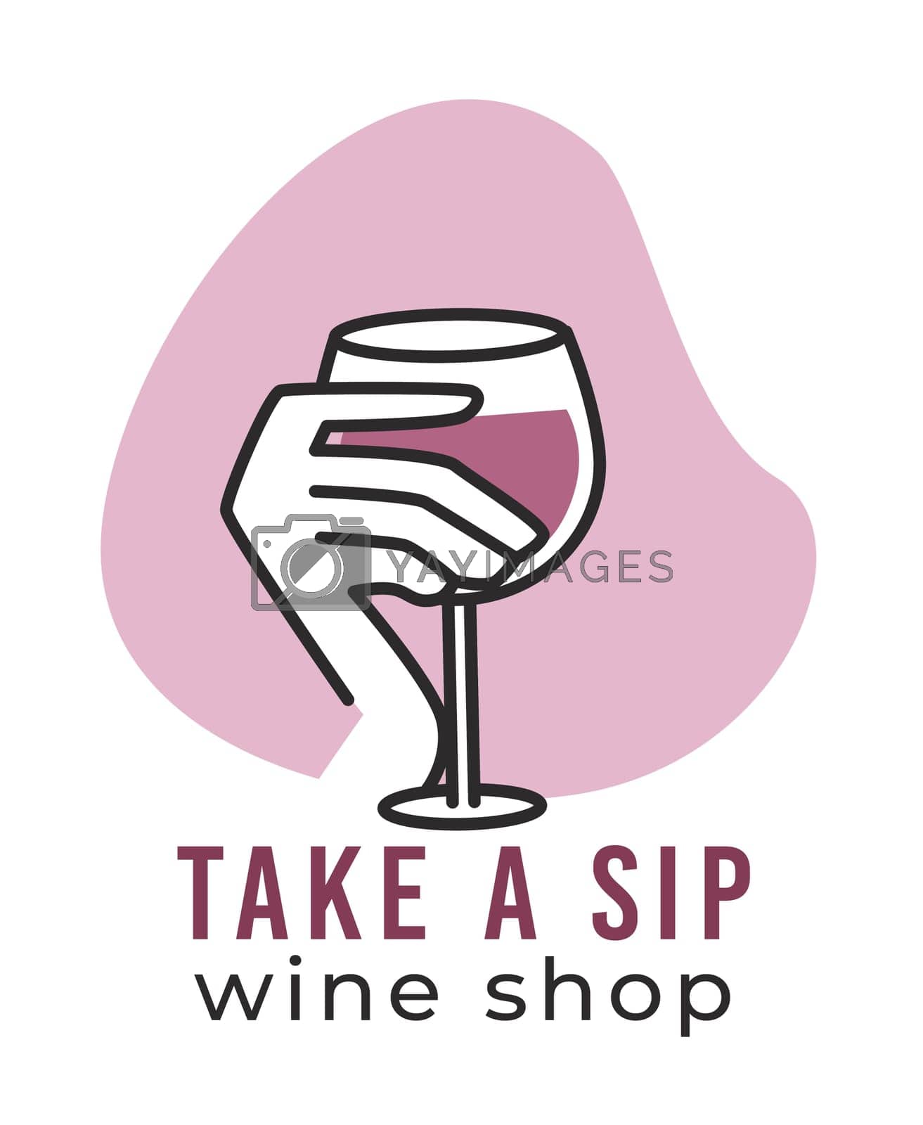 Royalty free image of Take a sip, wine shop tasting and degustation by Sonulkaster