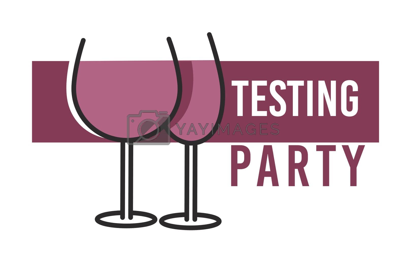 Royalty free image of Degustation and tasting party wine drinking vector by Sonulkaster