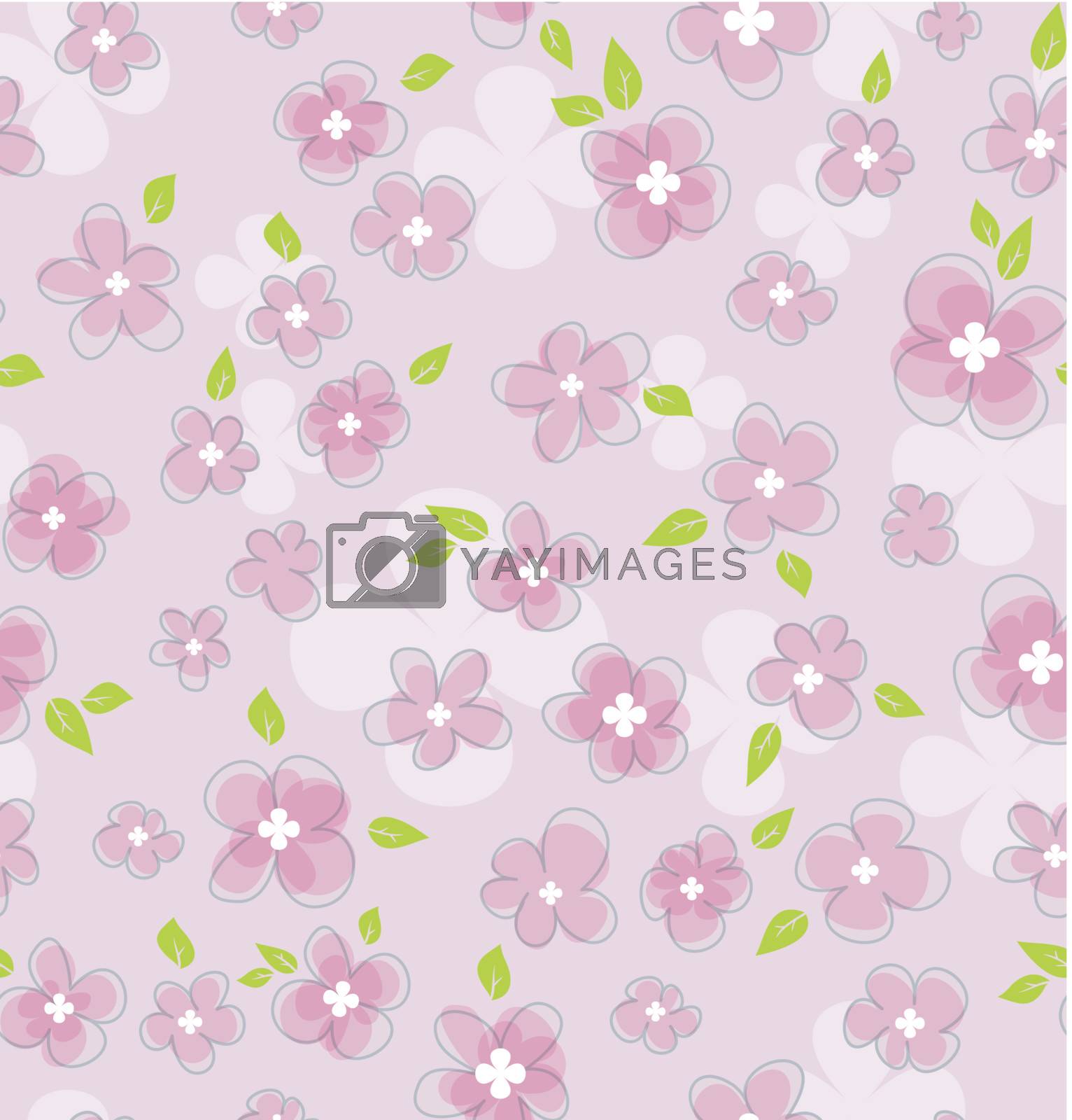 Royalty free image of Floral seamless pattern  by SonneOn