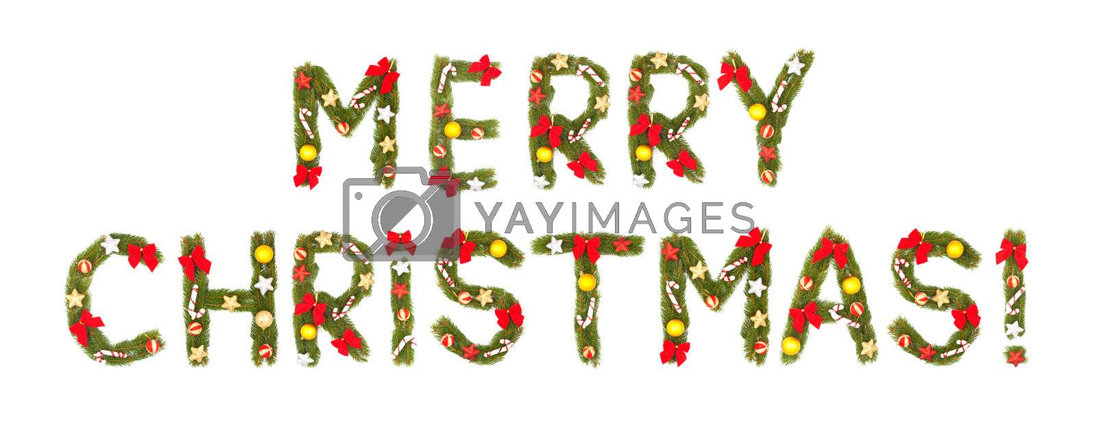 Royalty free image of Marry christmas greeting. by bloodua