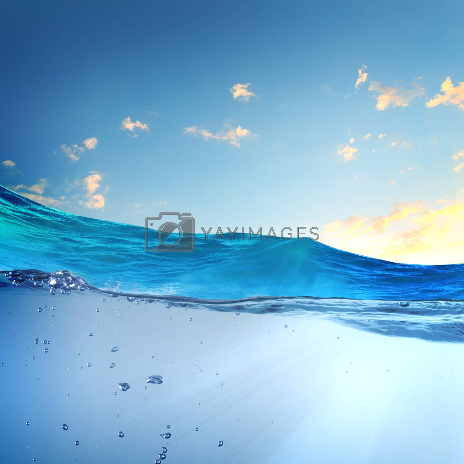 Royalty free image of sundown seascape by sergey_nivens
