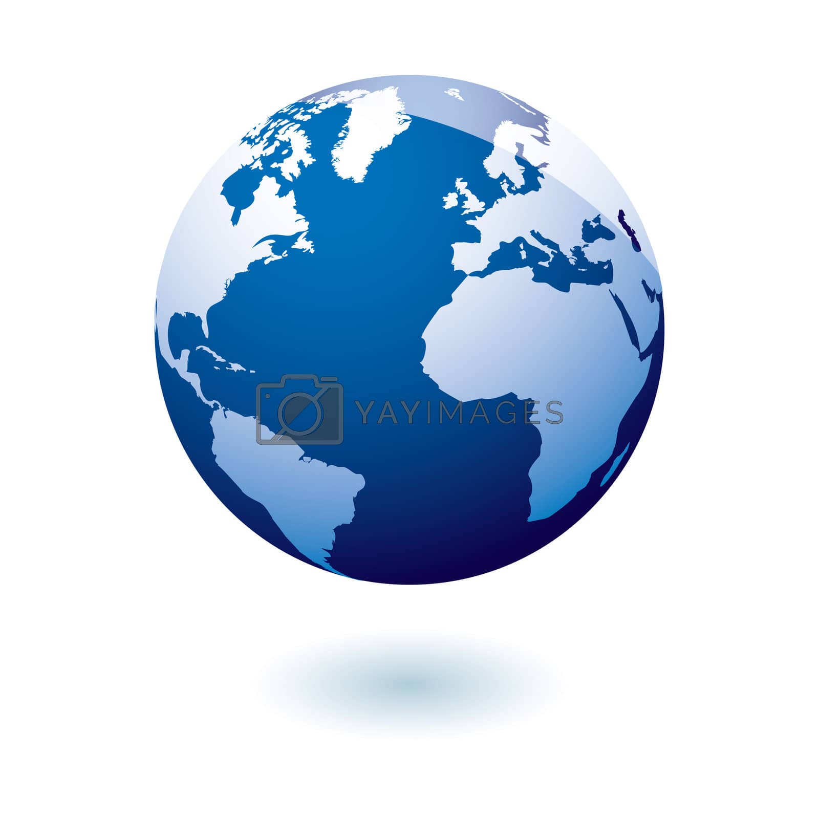 Royalty free image of Blue icon earth gel by nicemonkey