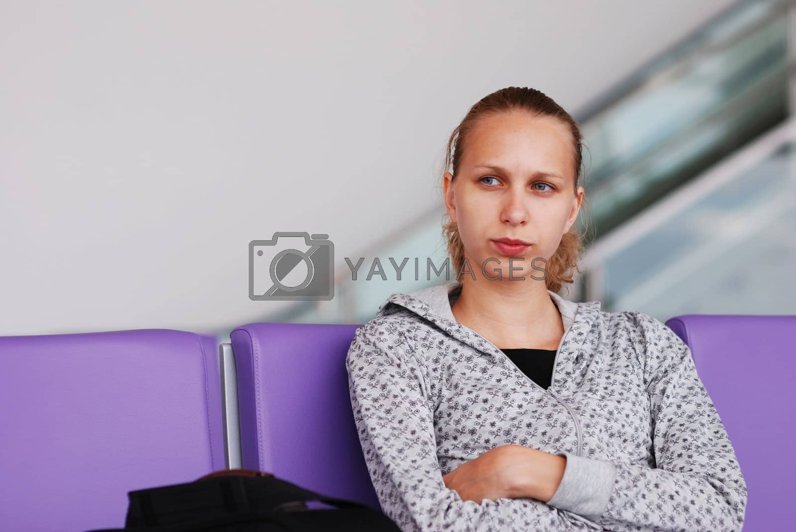 Royalty free image of Waiting for a flight by haveseen