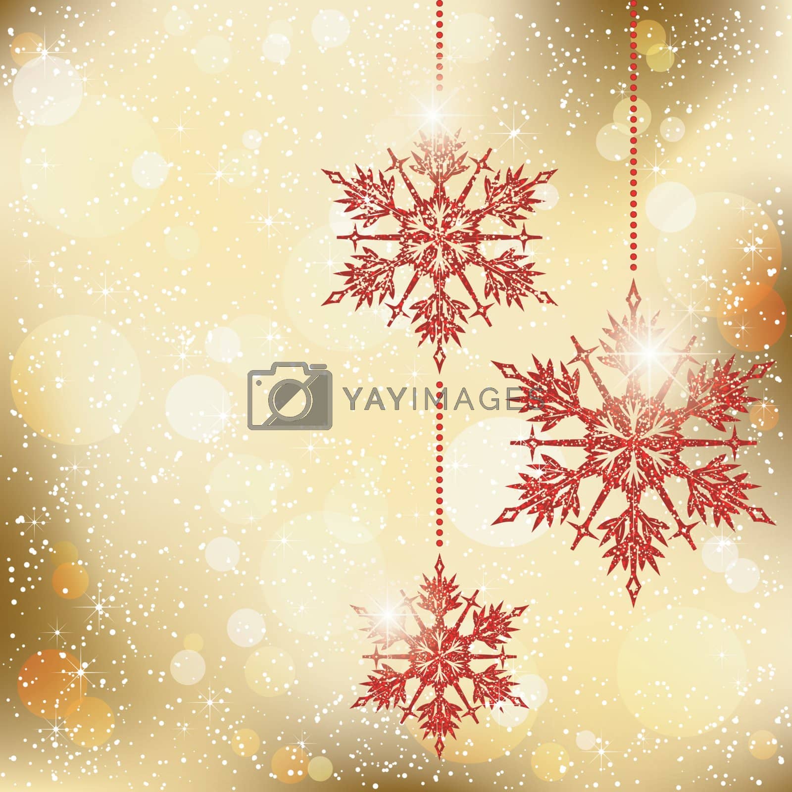 Royalty free image of Sparkling Christmas Snowflakes Background by meikis