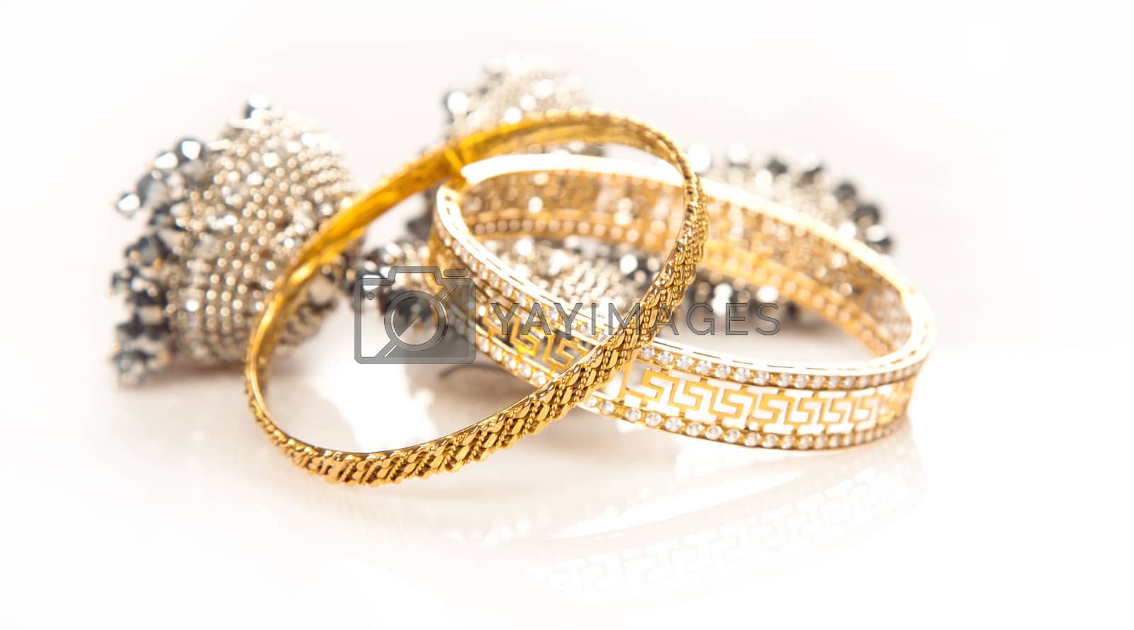 Royalty free image of Gold and Silver Jewelry by haiderazim