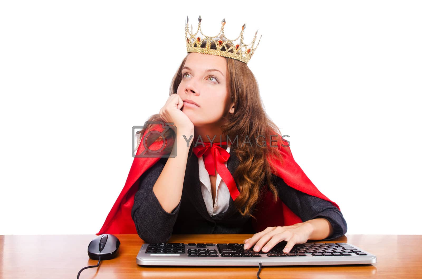 Royalty free image of Office queen isolated on the white by Elnur