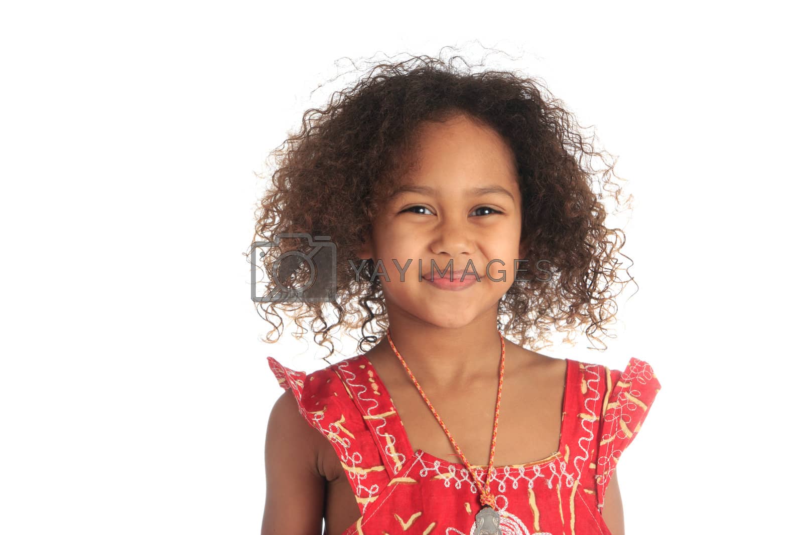 Royalty free image of afro american beautiful girl with black curly hair metisse by michel74100