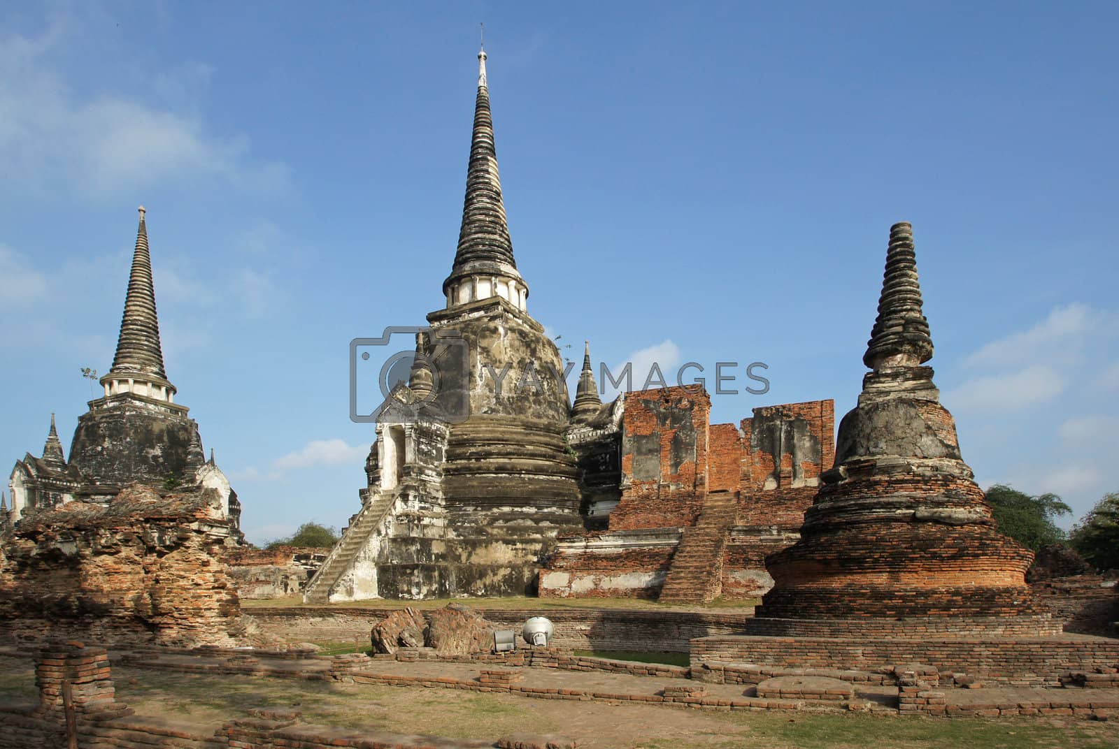Royalty free image of Wat Phra Si Sanphet, Ayutthaya, Thailand by alfotokunst