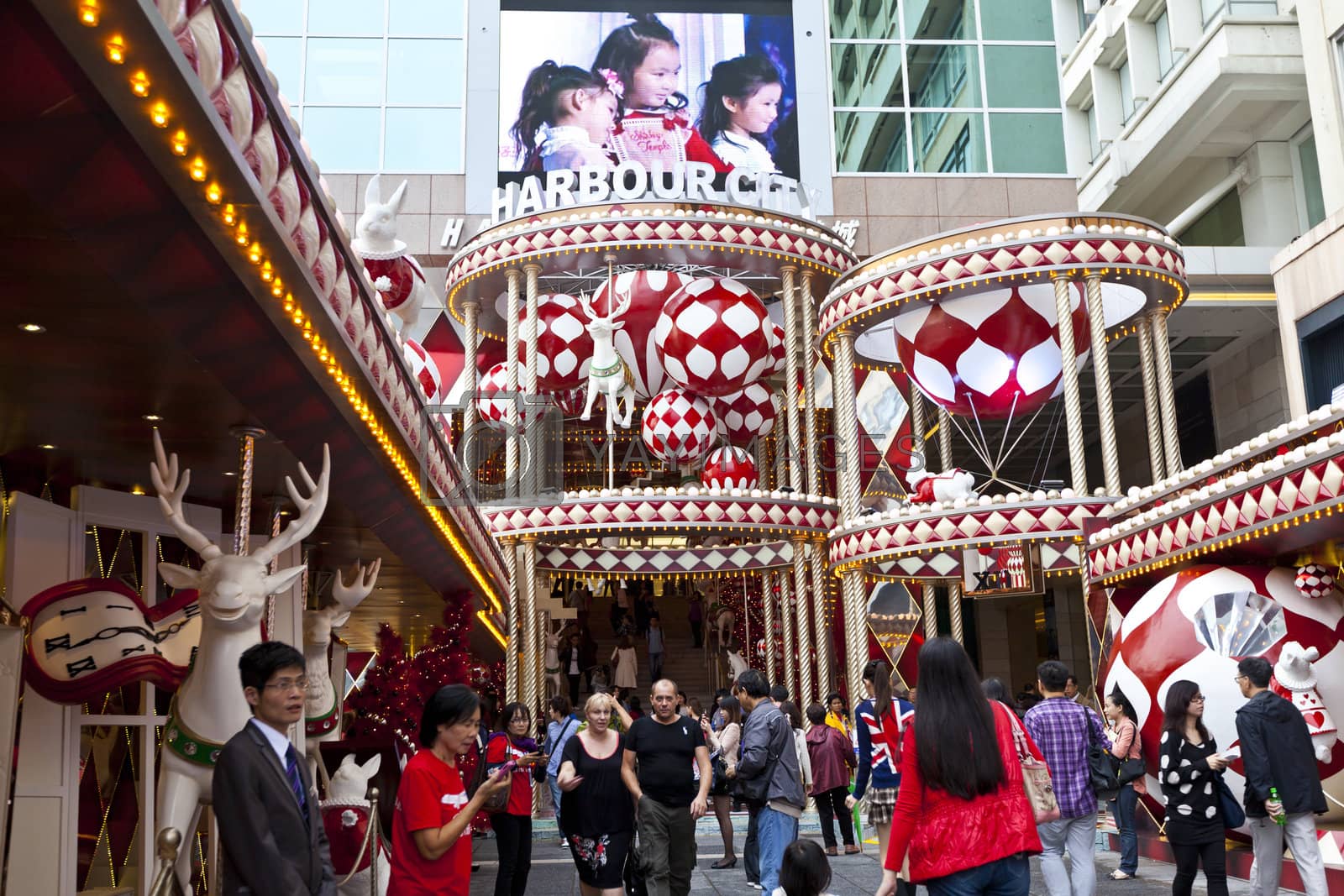 Royalty free image of Christmas in Hong Kong by kawing921