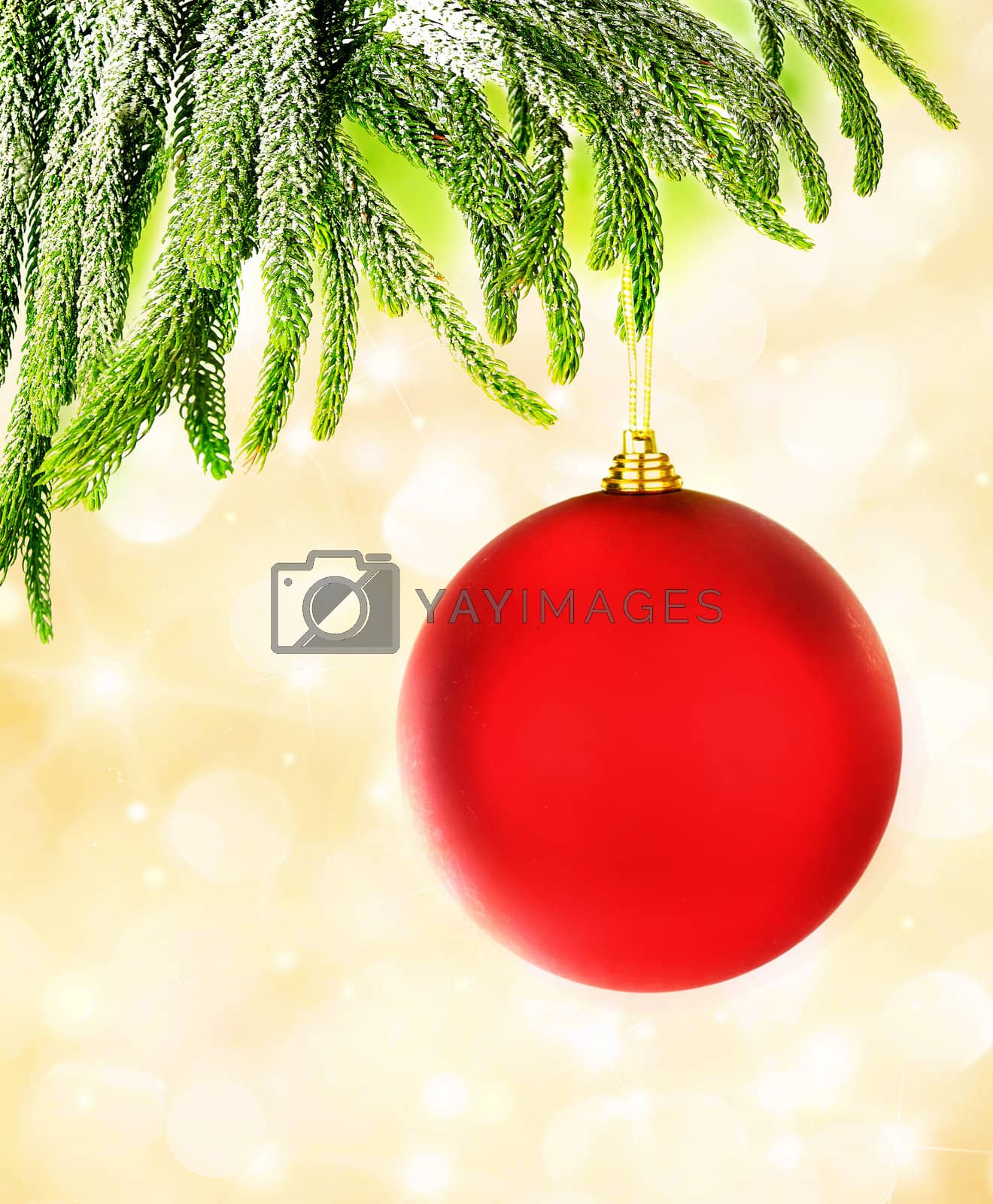 Royalty free image of Red Christmas bubble by Anna_Omelchenko