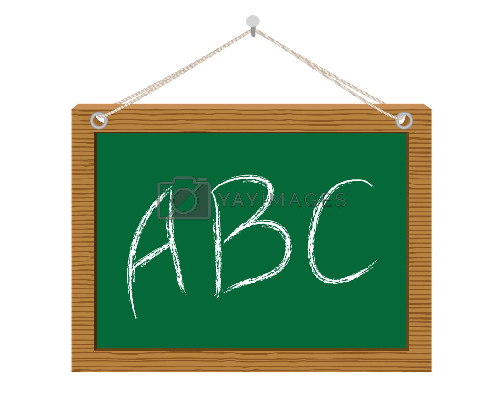 Royalty free image of chalkboard with ABC by romantiche