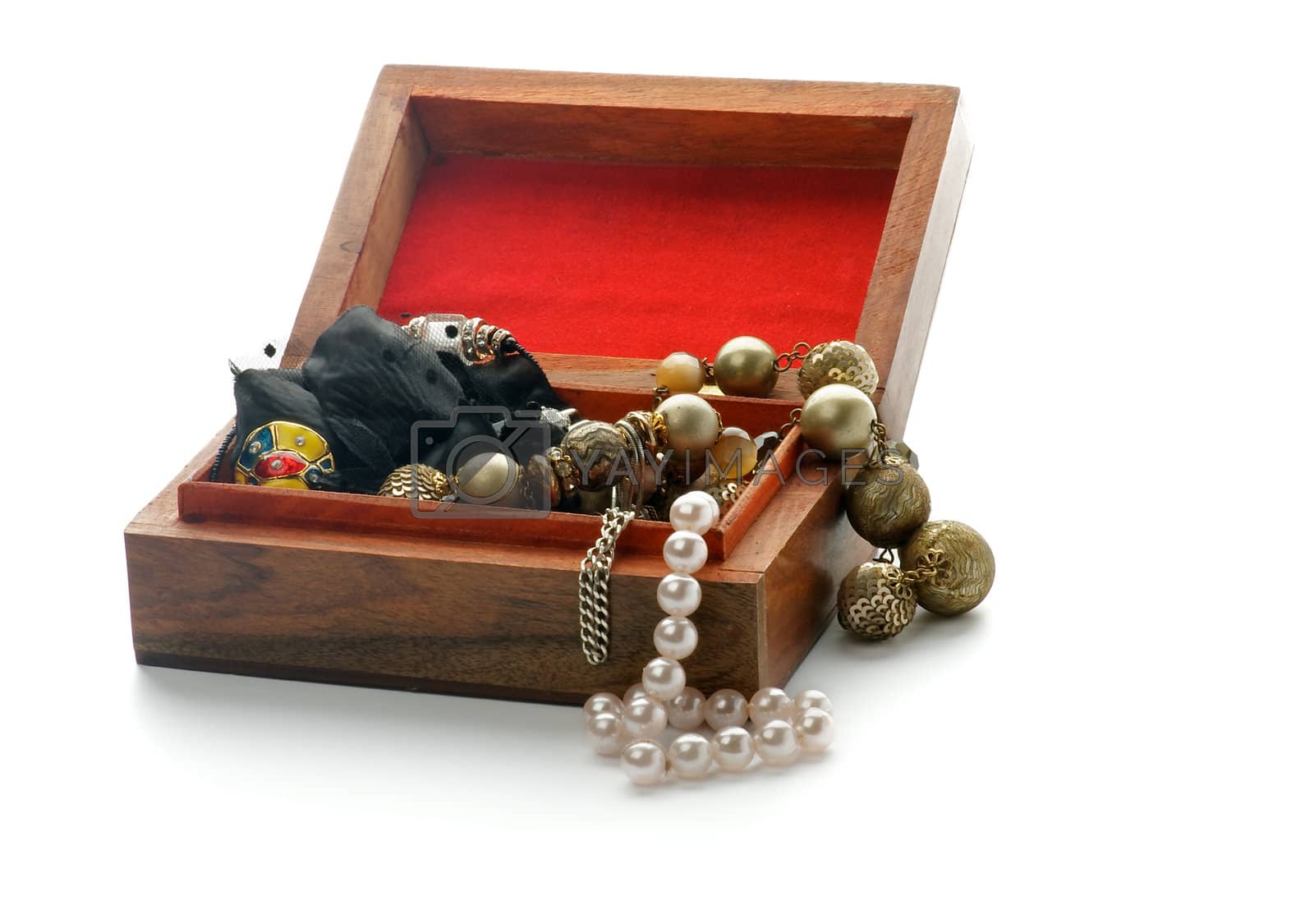Royalty free image of Wood Jewelry Casket by zhekos