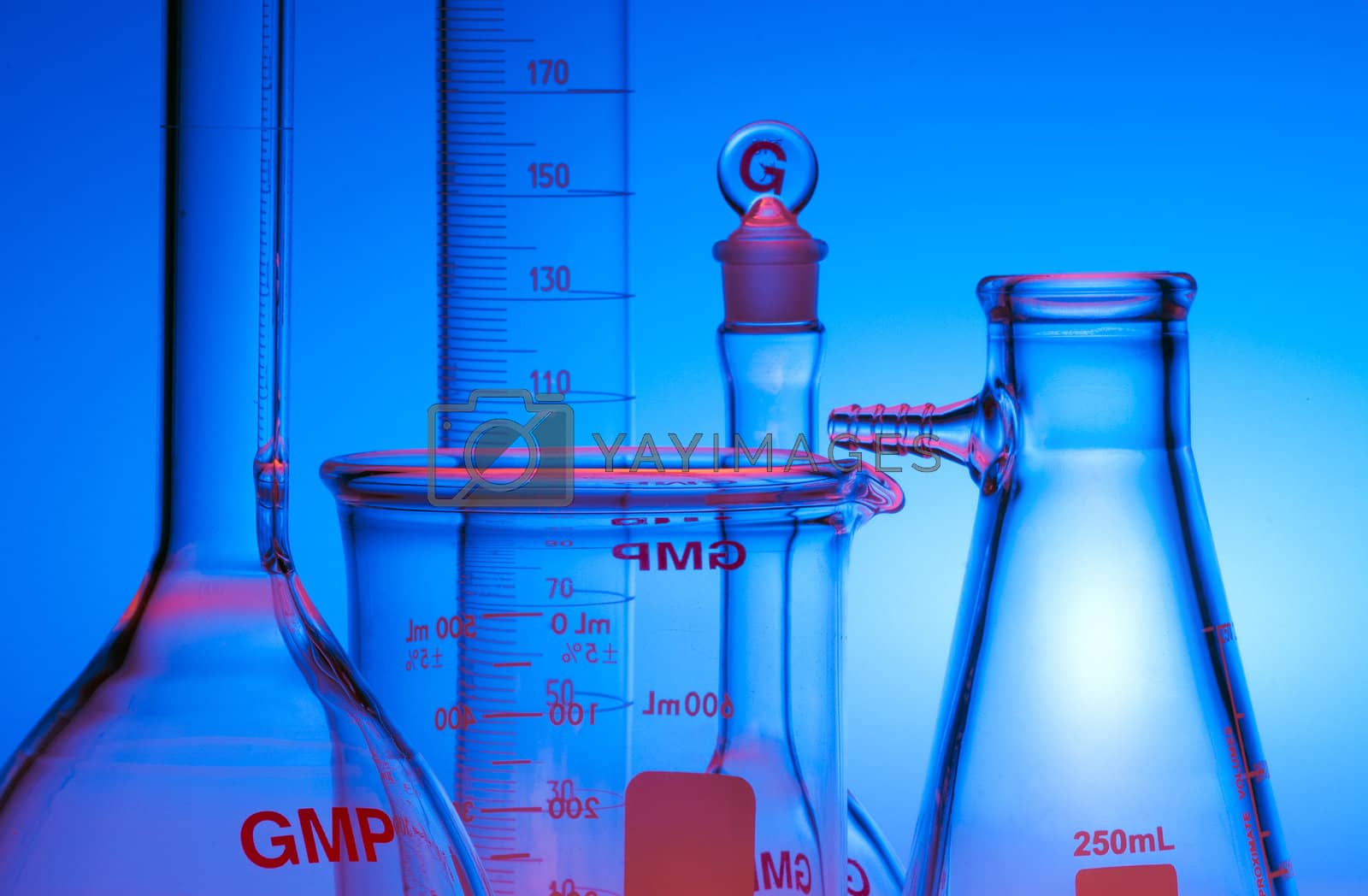 Royalty free image of Chemical glassware by f/2sumicron