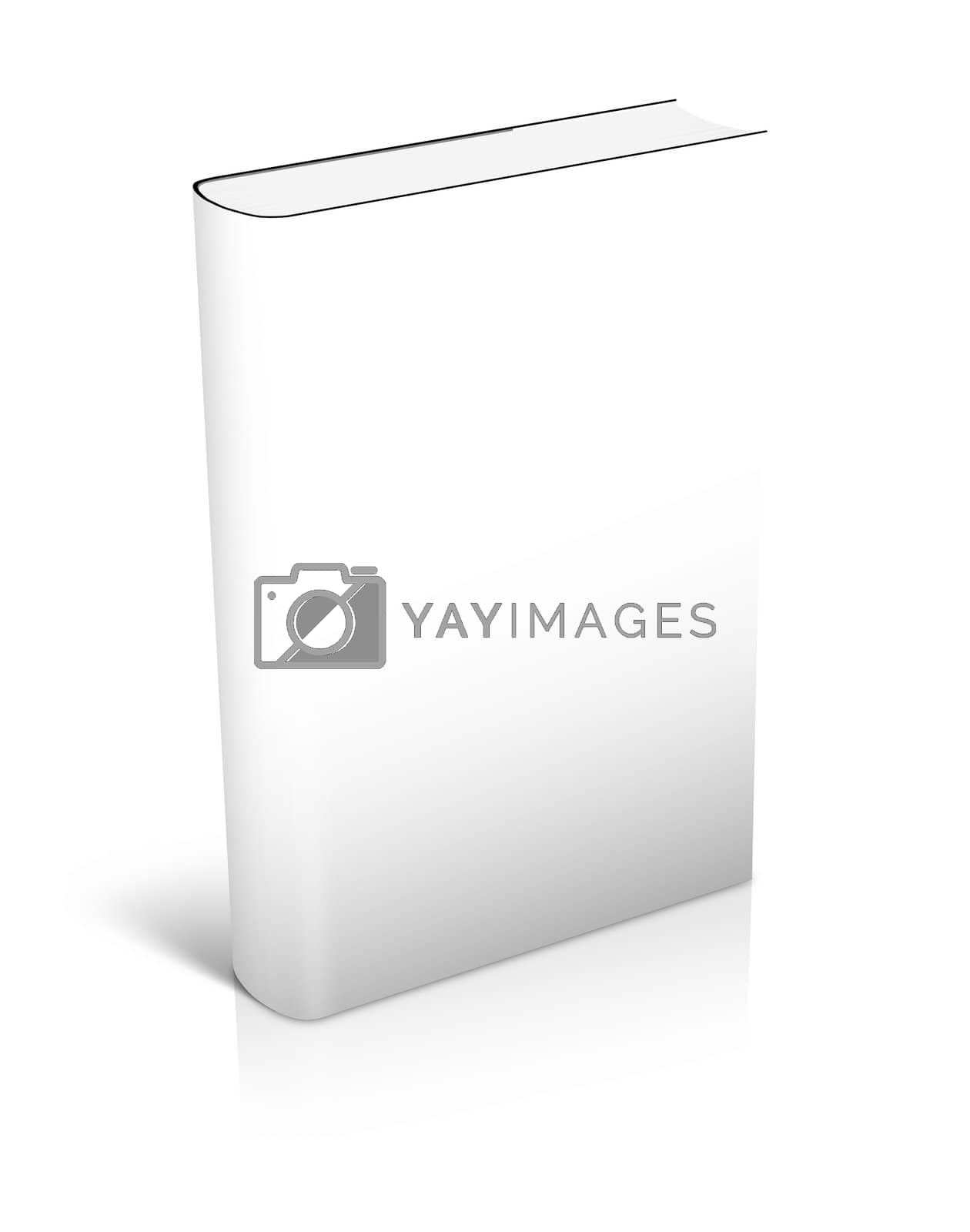 Royalty free image of 3d white Book Standing by mereutaandrei