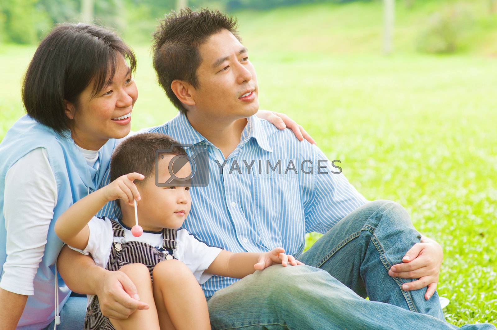 Royalty free image of Happy family by szefei