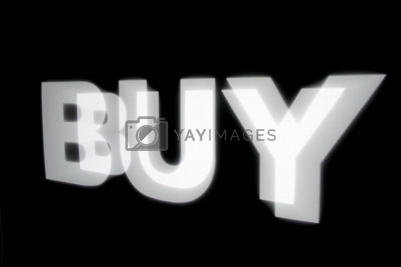 Royalty free image of buy by Yellowj