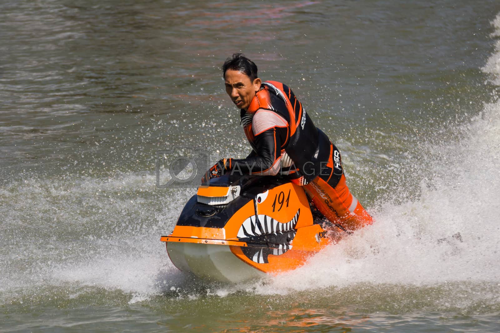 Royalty free image of Show Freestyle the Jet Ski stunt action  by stoonn