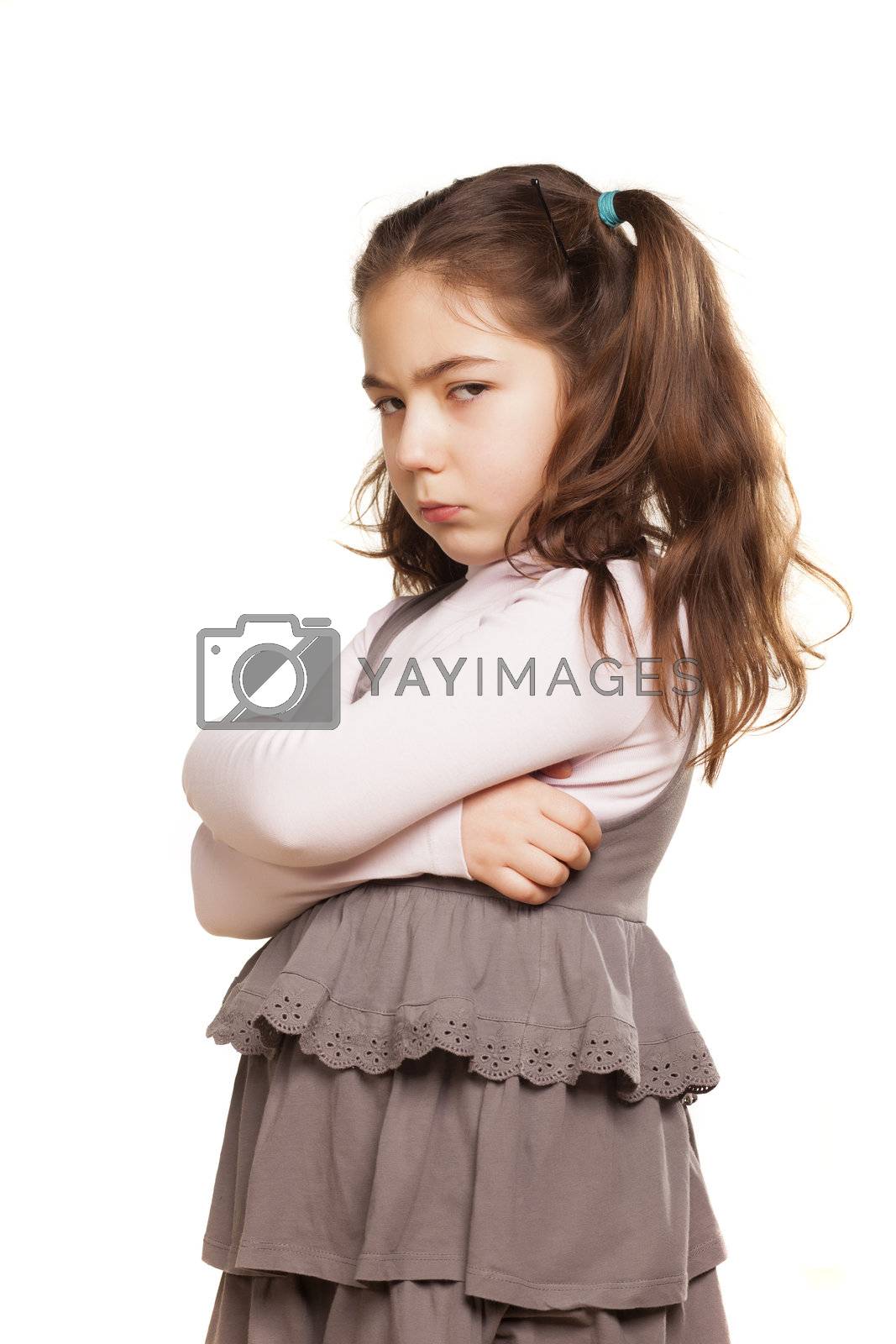 Royalty free image of angry little girl by Vladimirfloyd