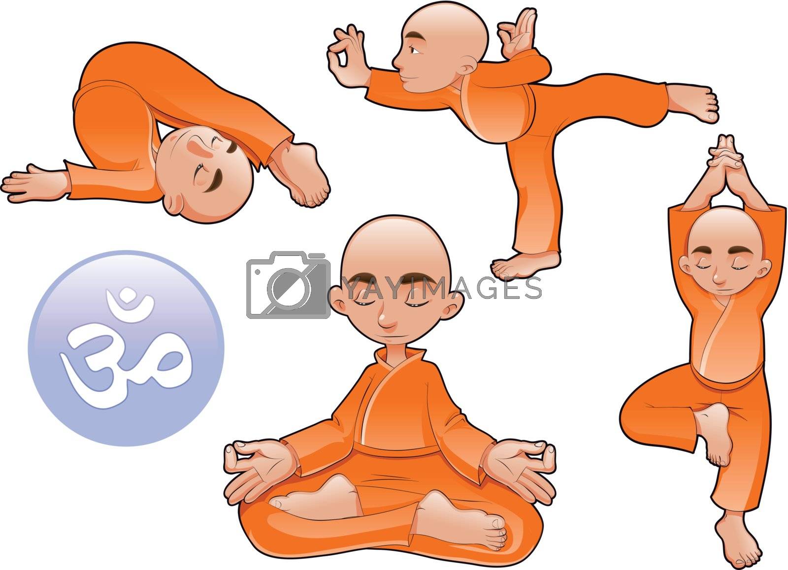 Royalty free image of Yoga Positions.  by ddraw