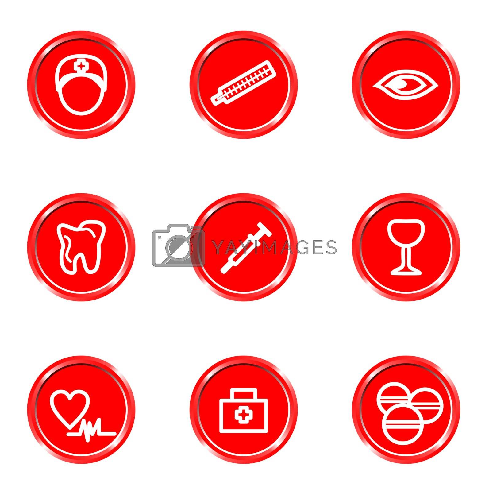 Royalty free image of Glossy icons set by Fyuriy