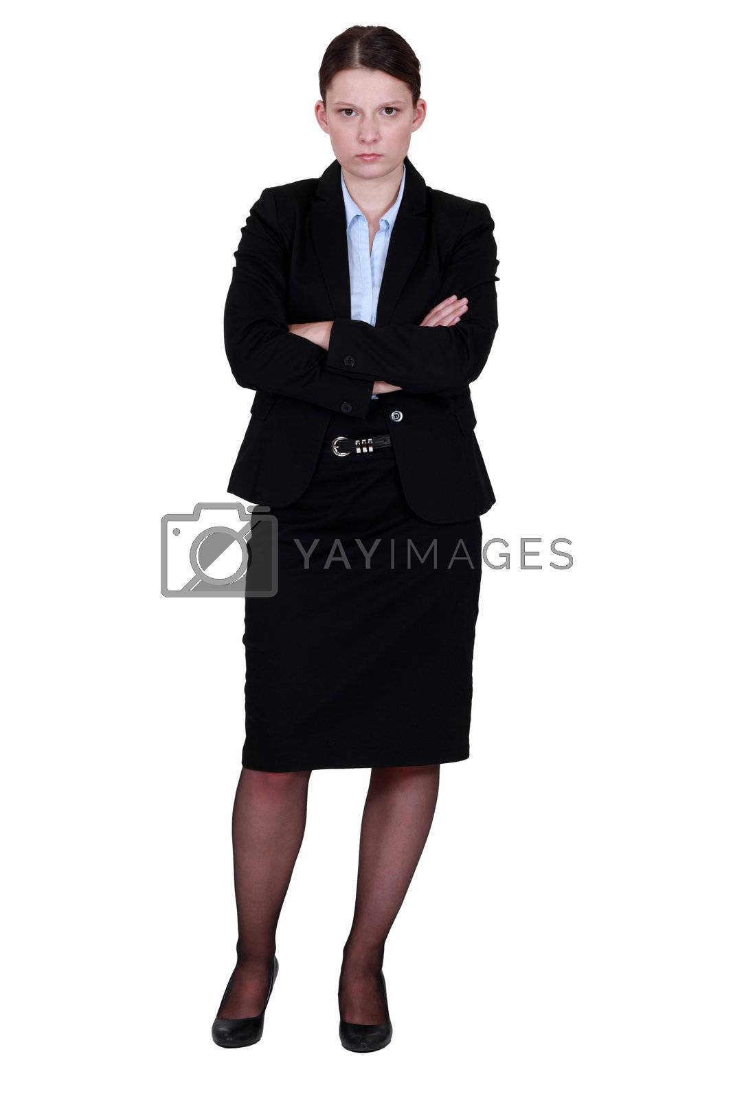 Royalty free image of A moody businesswoman by phovoir