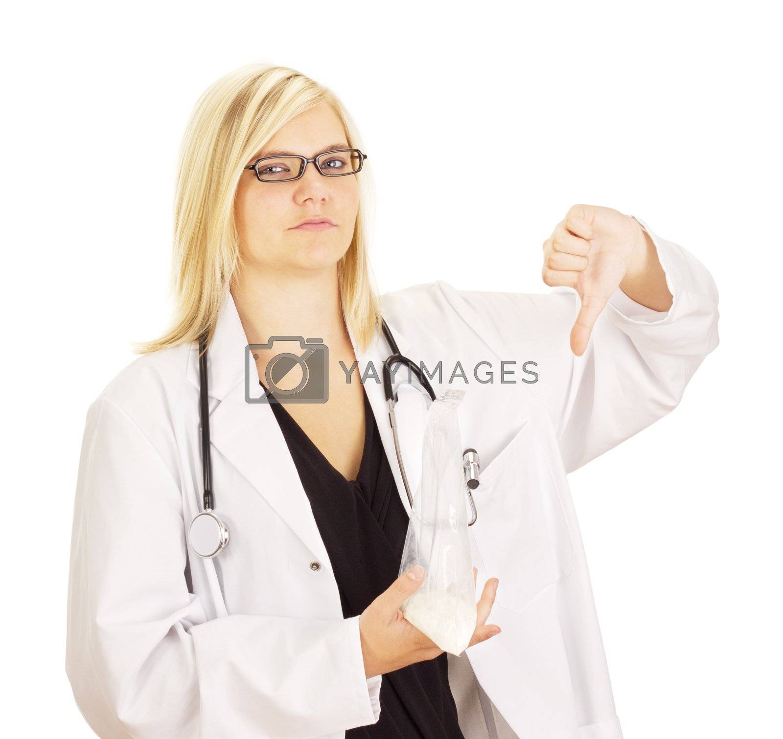 Royalty free image of Medical doctor with a medicament by gwolters
