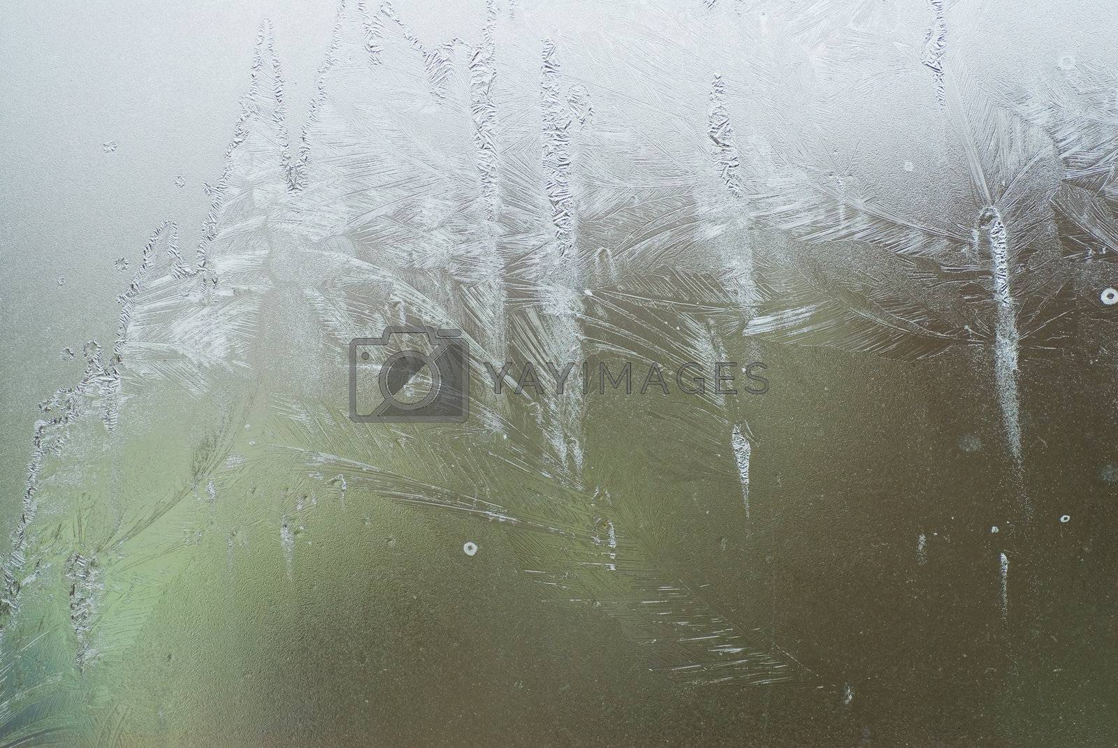 Royalty free image of ice on a window by artjazz