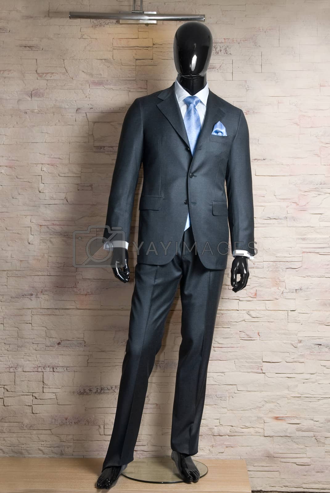 Royalty free image of business dark grey suite on mannequin by artjazz