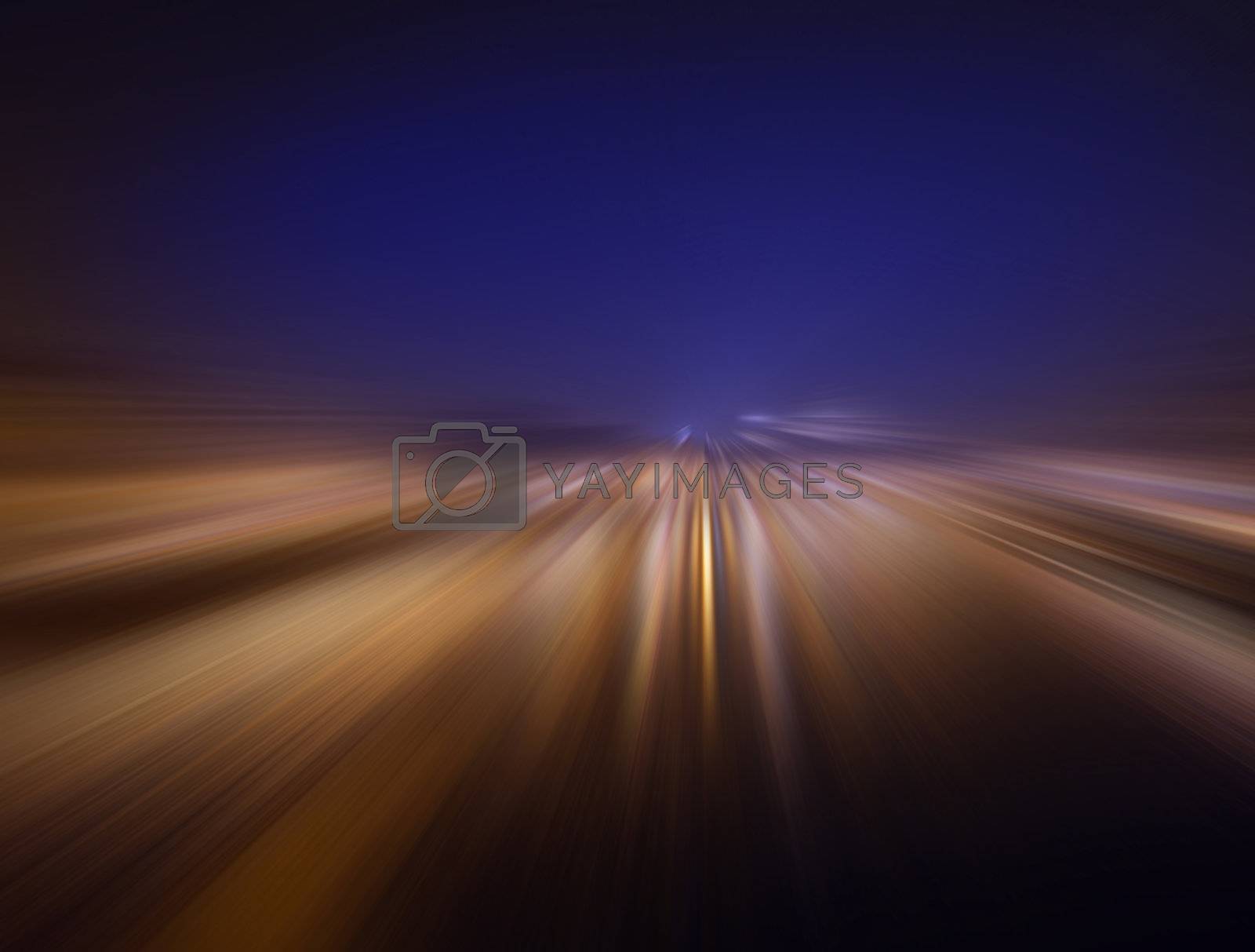 Royalty free image of speed in the night by butenkow