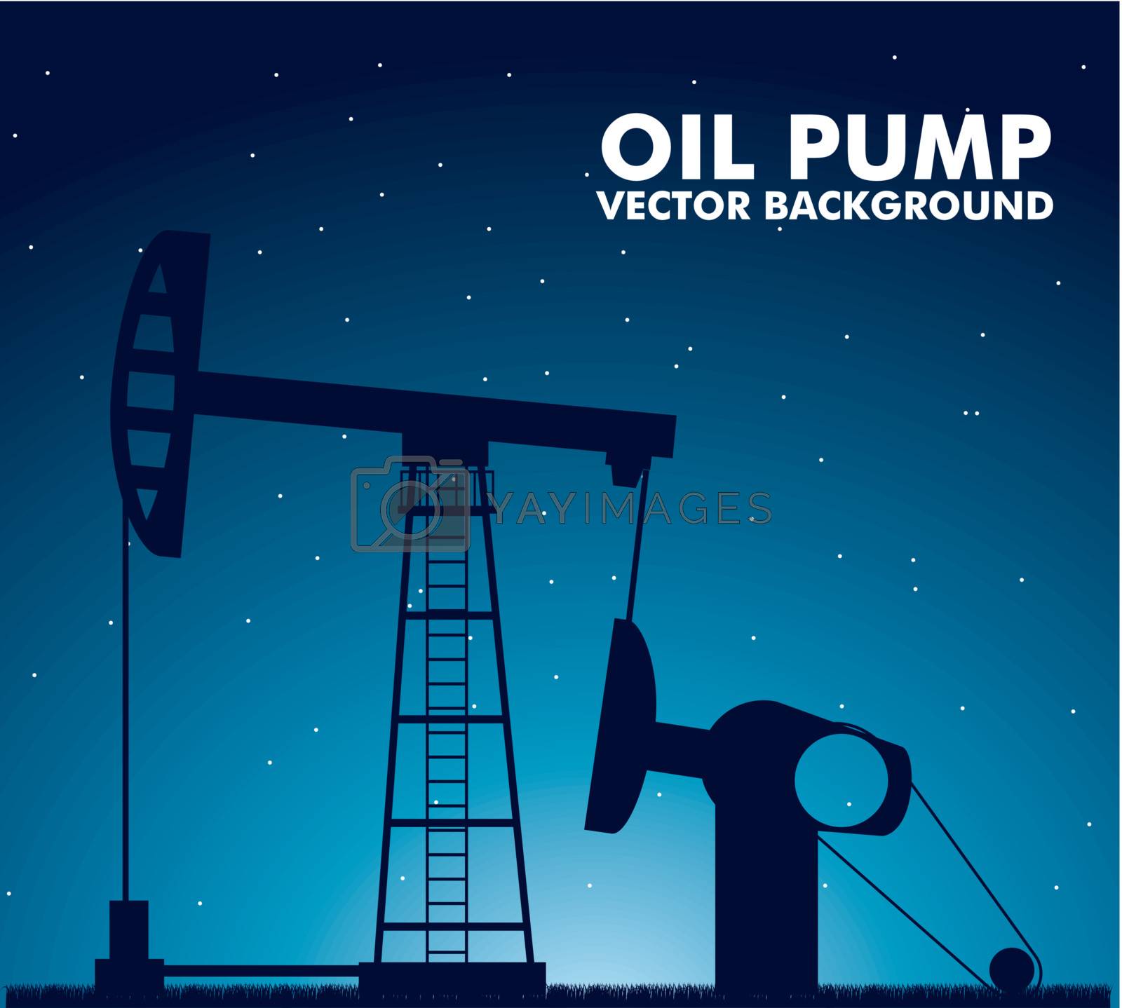 Royalty free image of oil pump  by yupiramos