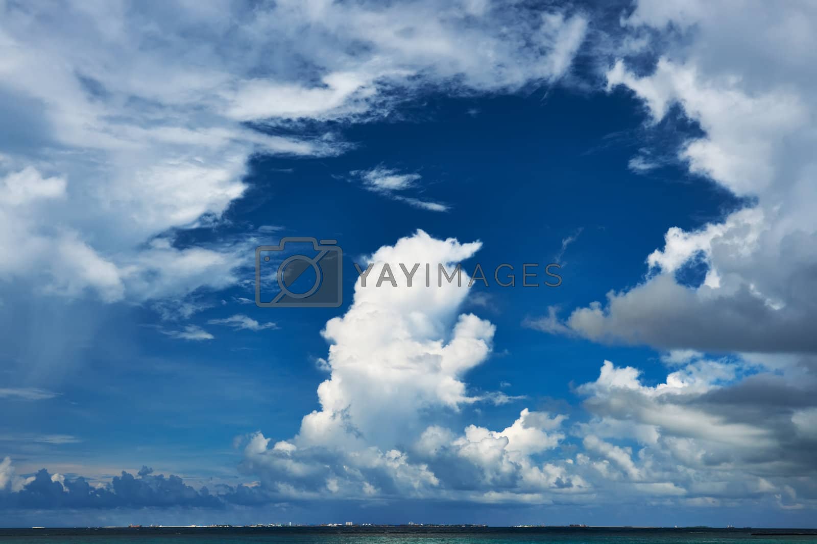 Royalty free image of Beautiful cloudscape at Maldives by haveseen