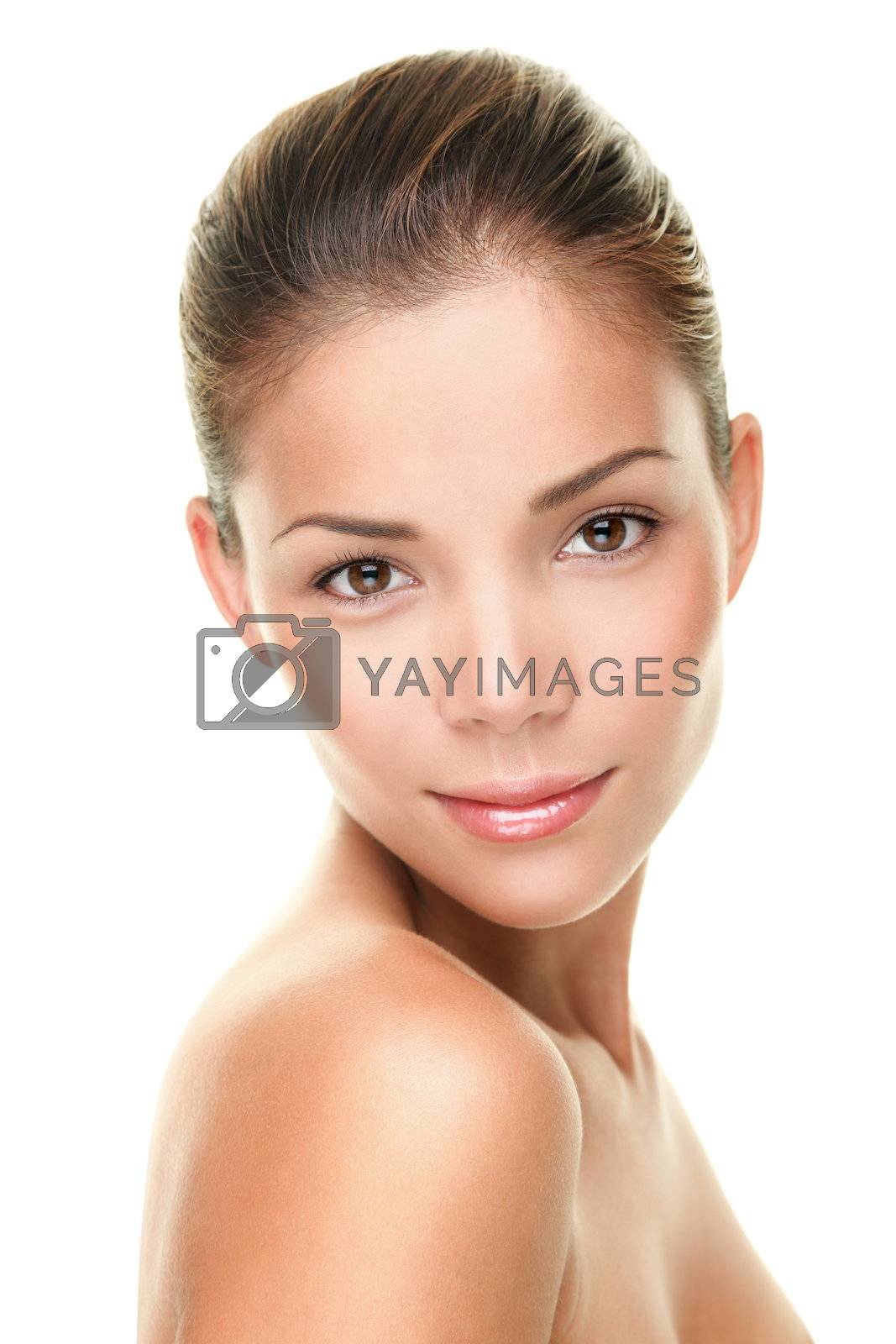 Royalty free image of Beauty skin care face portrait of asian woman by Ariwasabi