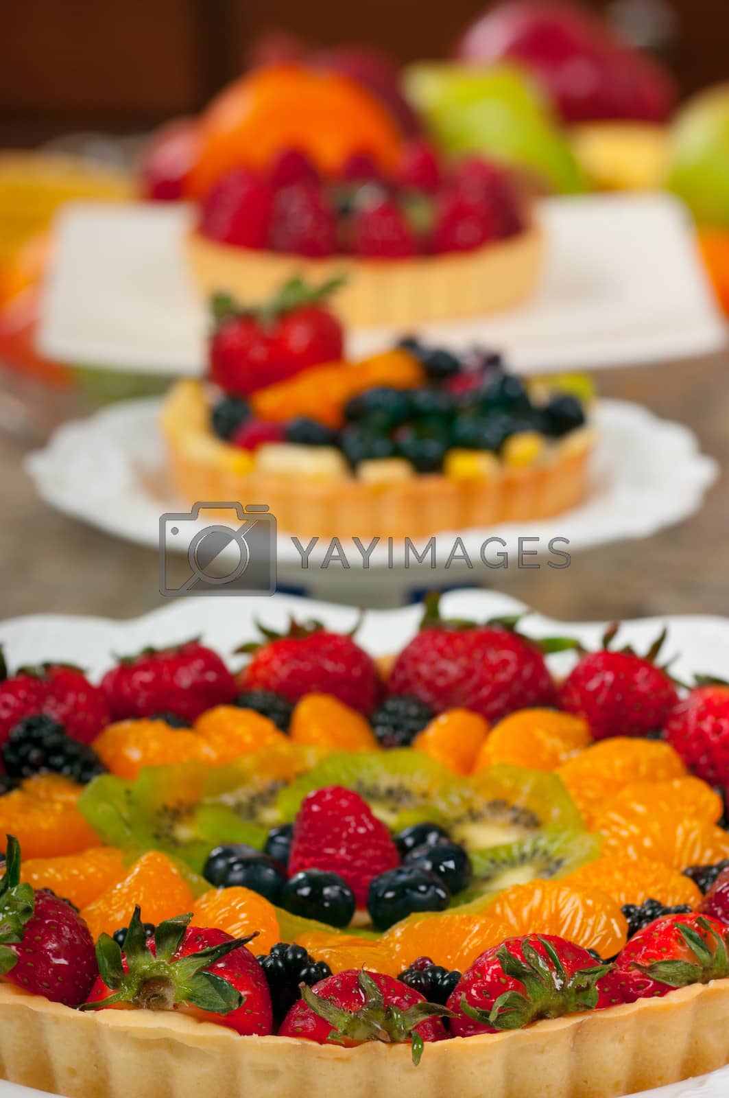 Royalty free image of Fruit Tarts by BVDC