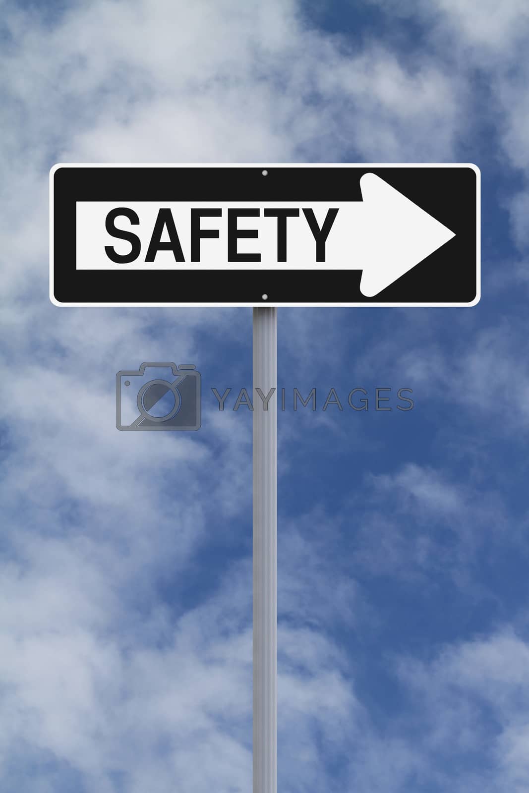Royalty free image of One Way To Safety by rnl
