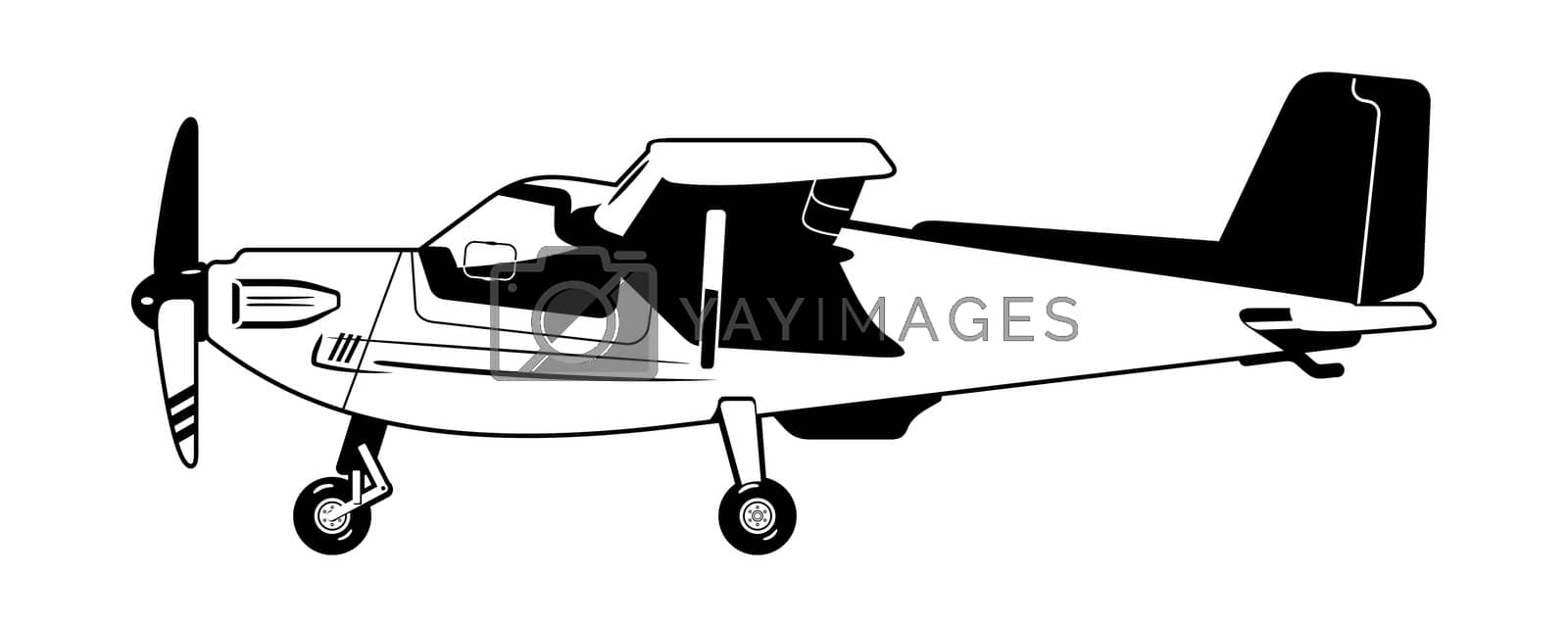 Royalty free image of private aircraft by Suricoma