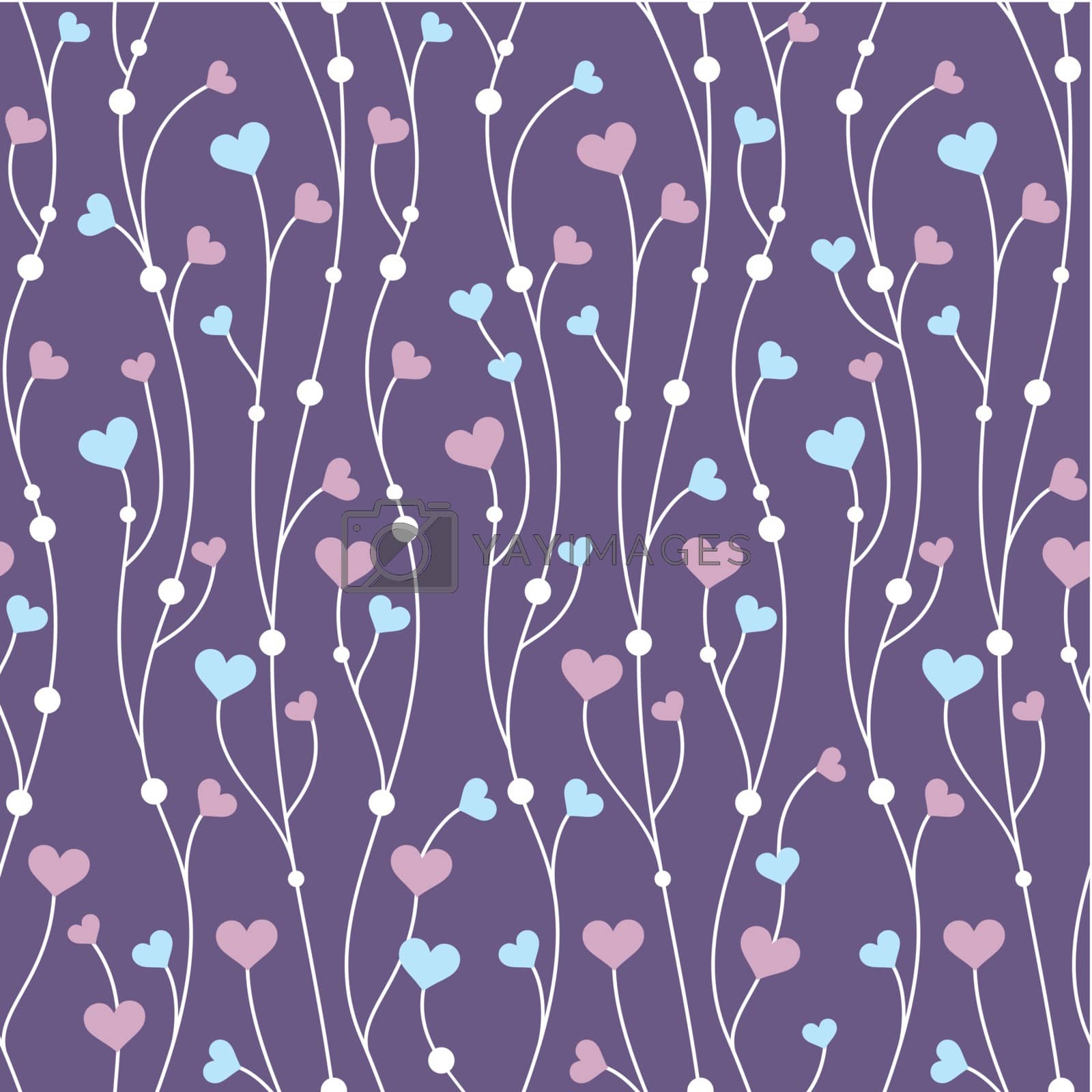 Royalty free image of pattern background with hearts by SelenaMay