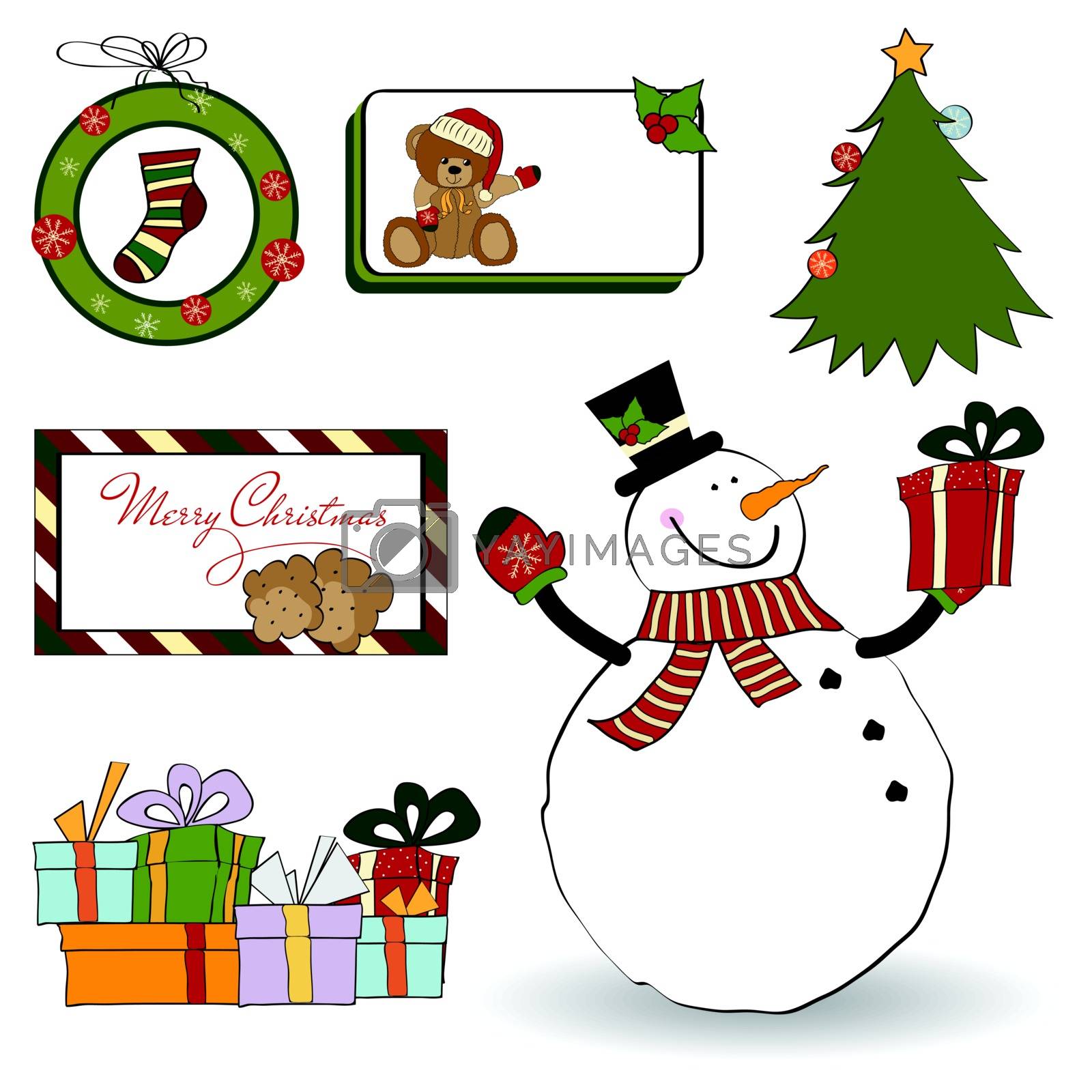 Royalty free image of Christmas decoration elements set by balasoiu